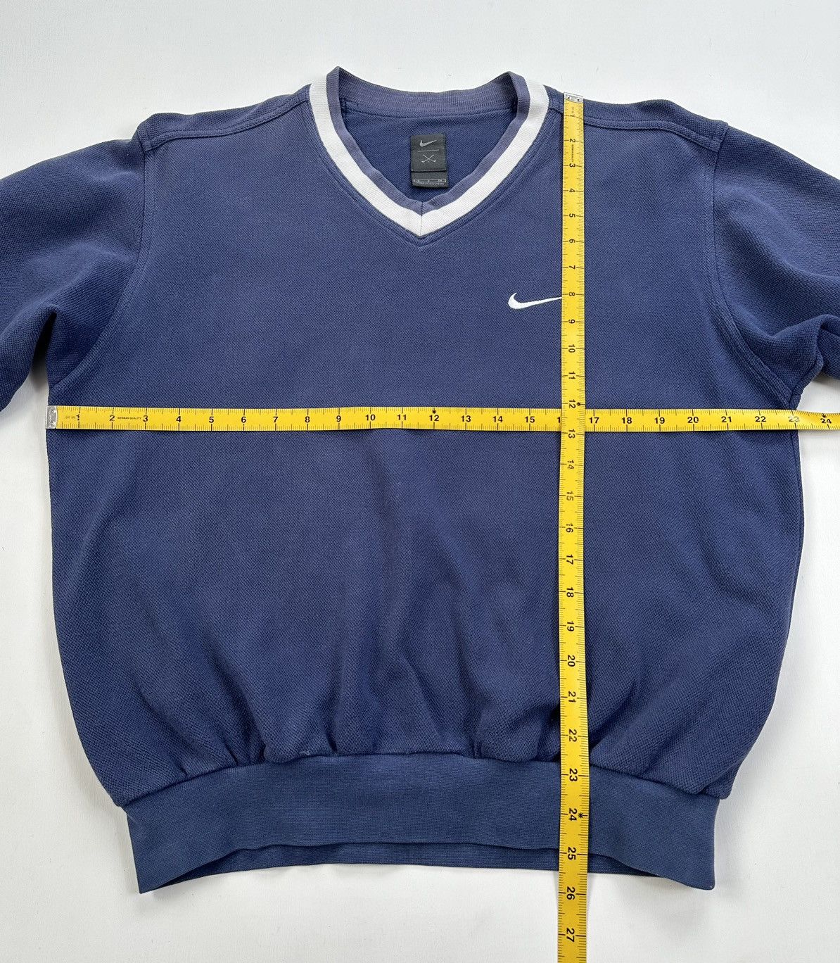 Nike Vintage Nike Men's Navy Swoosh Pullover Size US S / EU 44-46 / 1 - 6 Thumbnail