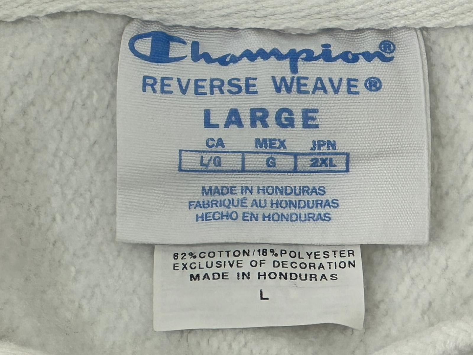 Champion Champion Vintage Large White Reverse Weave Hoodie Size US L / EU 52-54 / 3 - 12 Thumbnail