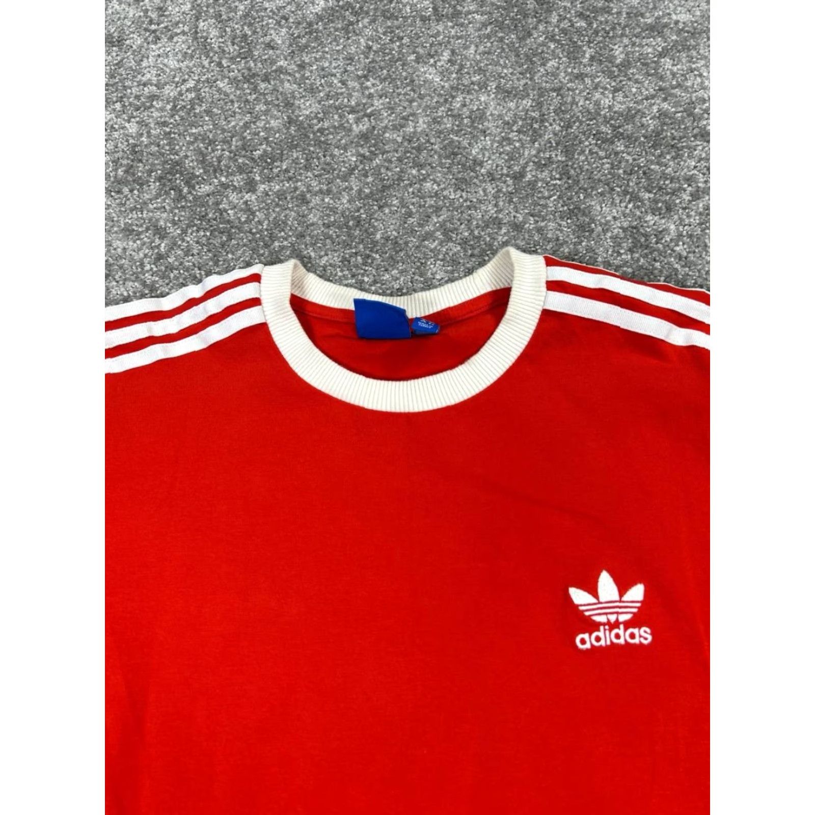 Adidas Adidas Sweatshirt Womens Xl Orange 3 Stripe Cotton Pullover Size XL / US 12-14 / IT 48-50 - 2 Thumbnail