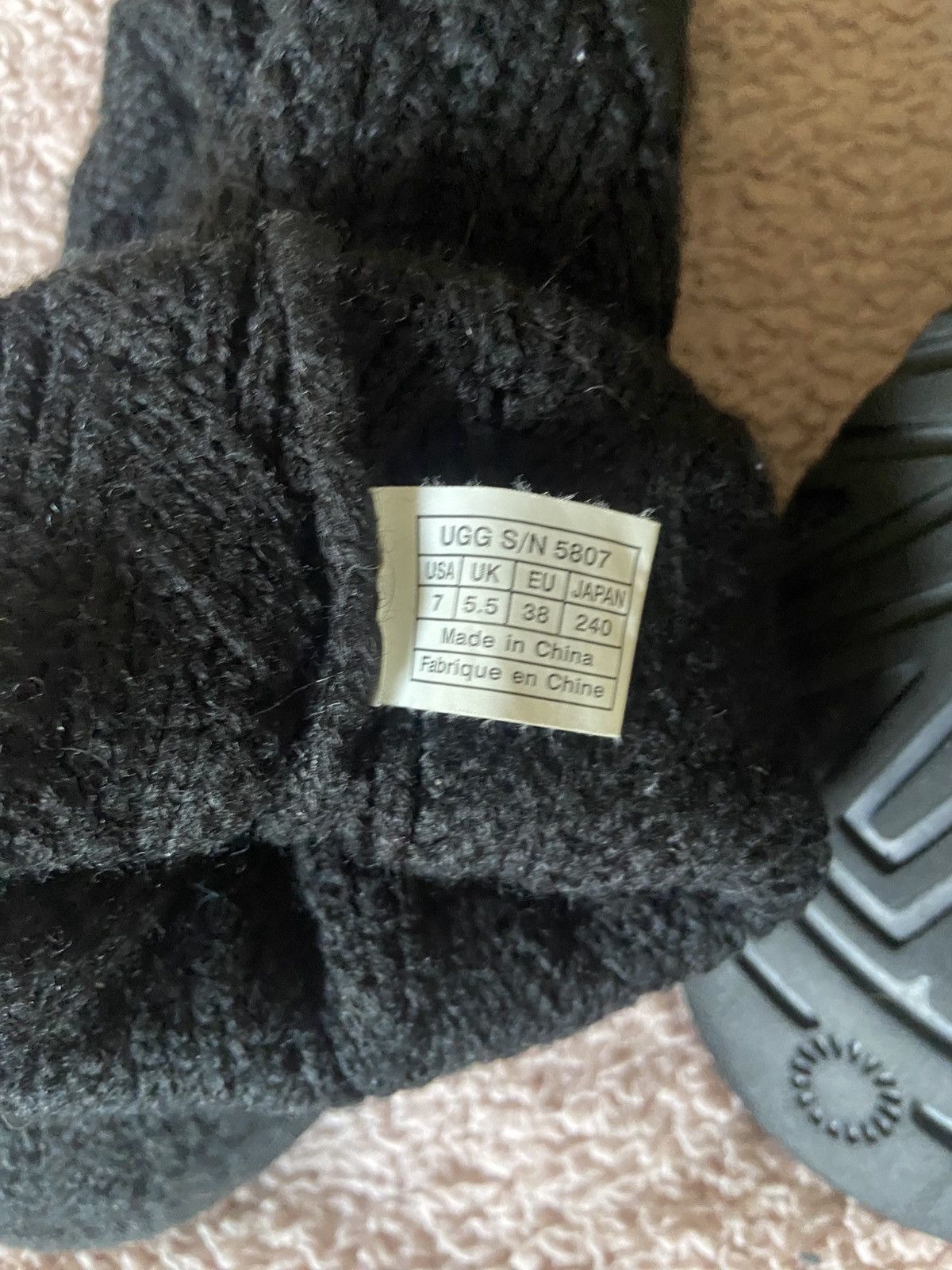Ugg Genuine Rare Black Knit Ugg Long Sock Boots Shoes Uk 5.5 Size US 8 / IT 38 - 5 Thumbnail