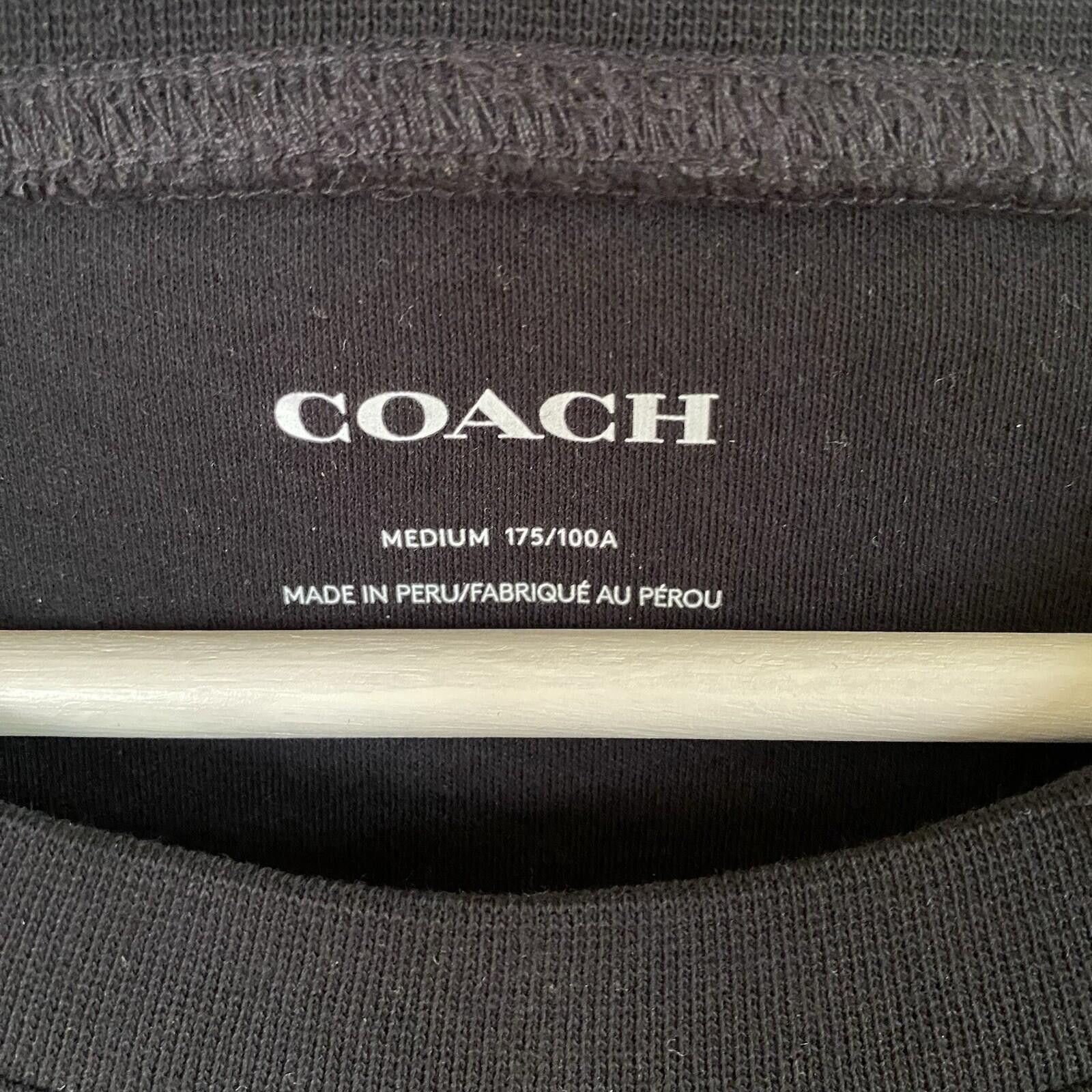 Coach NWT Coach Men's T Shirt In Organic Cotton Black Size M Size US M / EU 48-50 / 2 - 6 Thumbnail