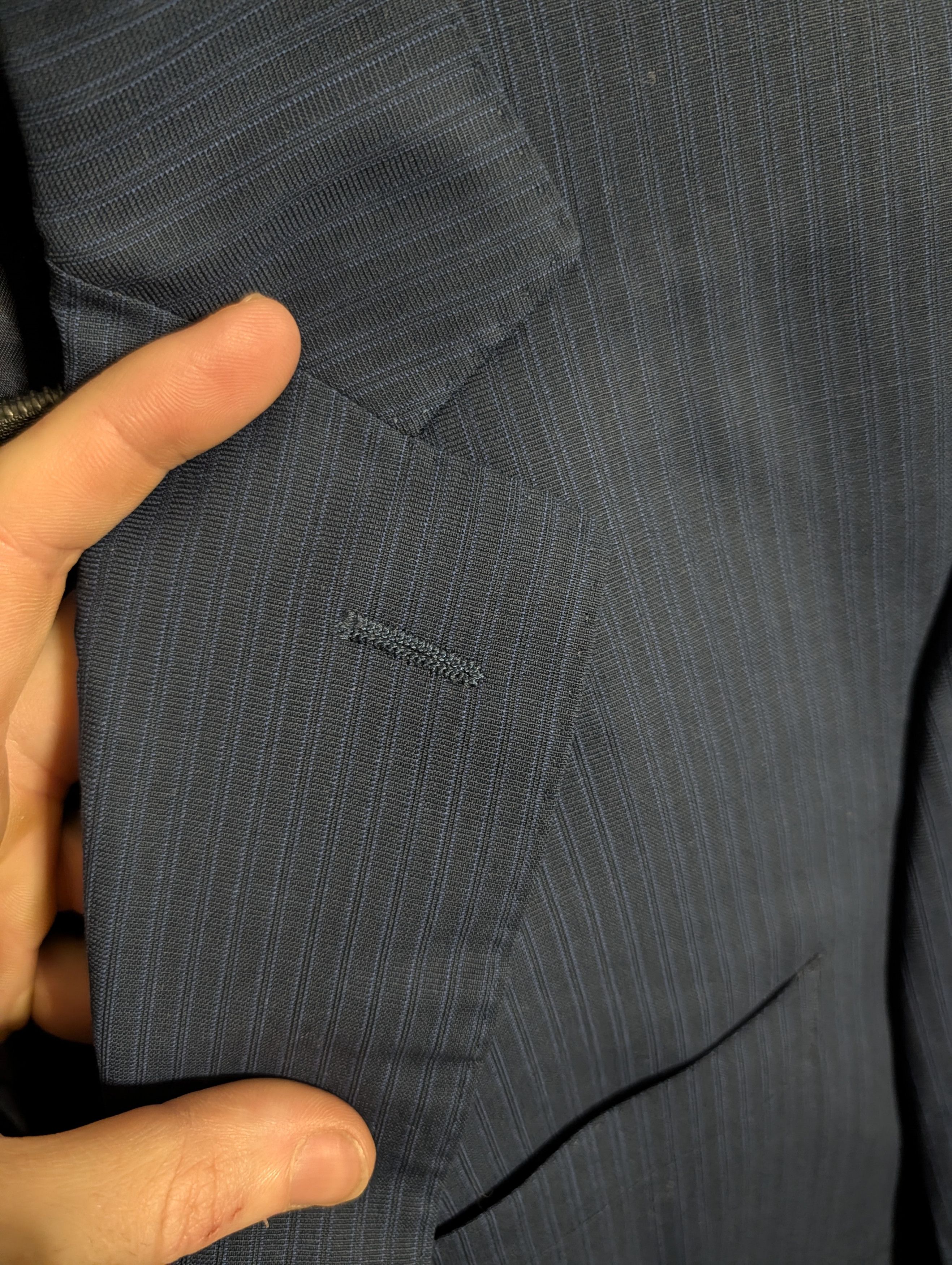 Canali "Impeccabile" blue striped made in Italy jacket 40R Size 40R - 3 Thumbnail