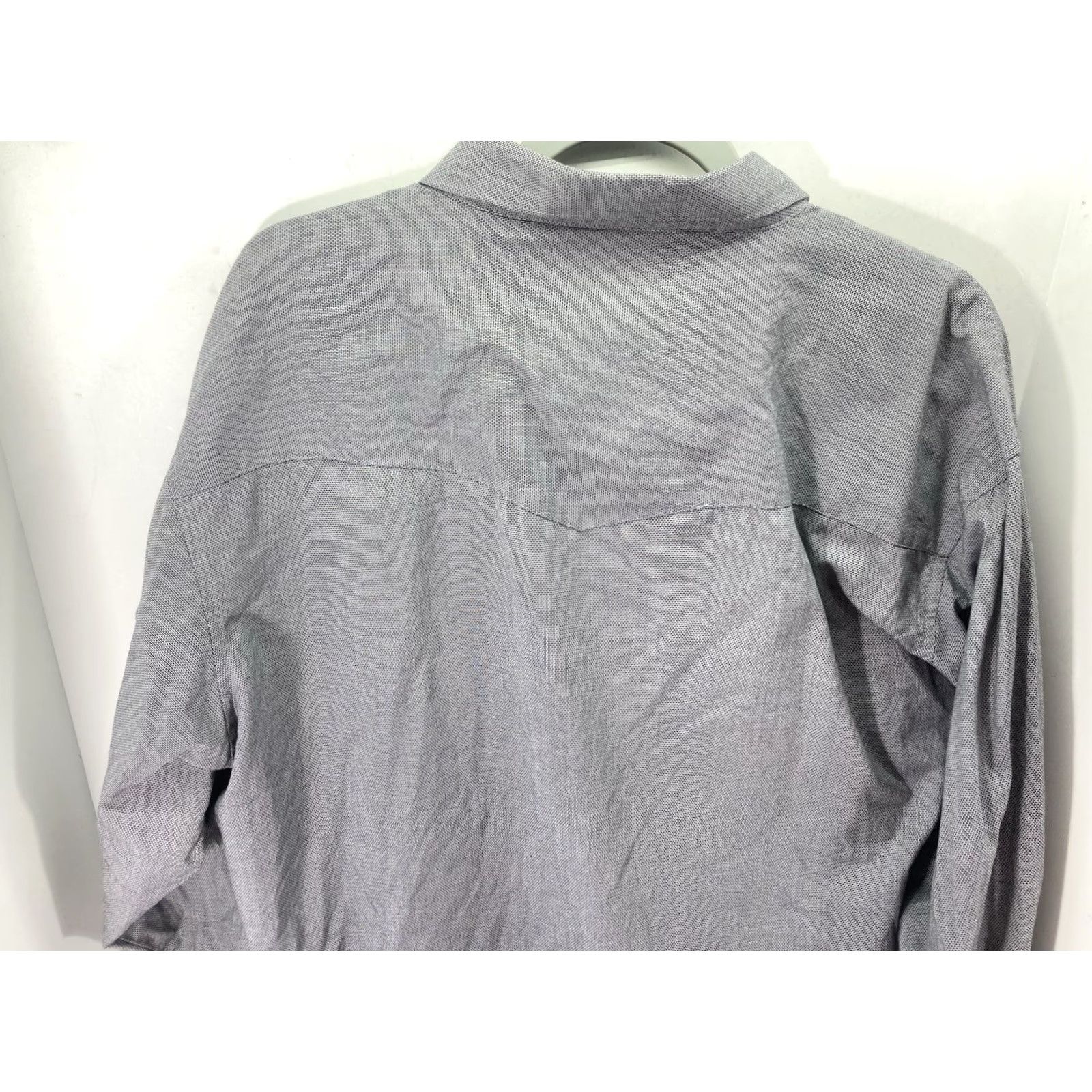 Wrangler Wrangler Shirt Men 2XL Pearl Snap Long Sleeve Gray Western Rodeo Button-Up Mens Size US XXL / EU 58 / 5 - 7 Thumbnail