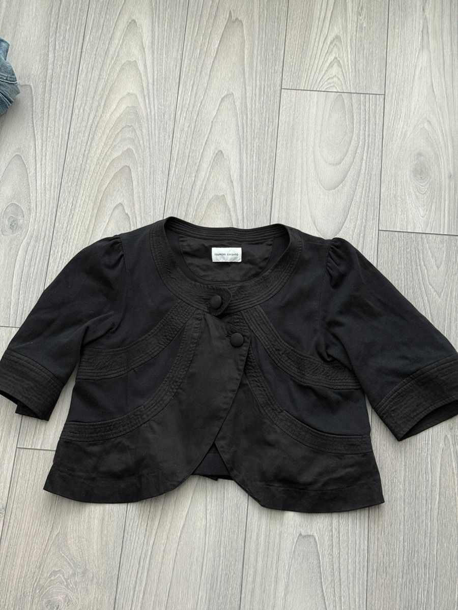 Tsumori Chisato black button up bolero blouse Size S / US 4 / IT 40 - 1 Thumbnail