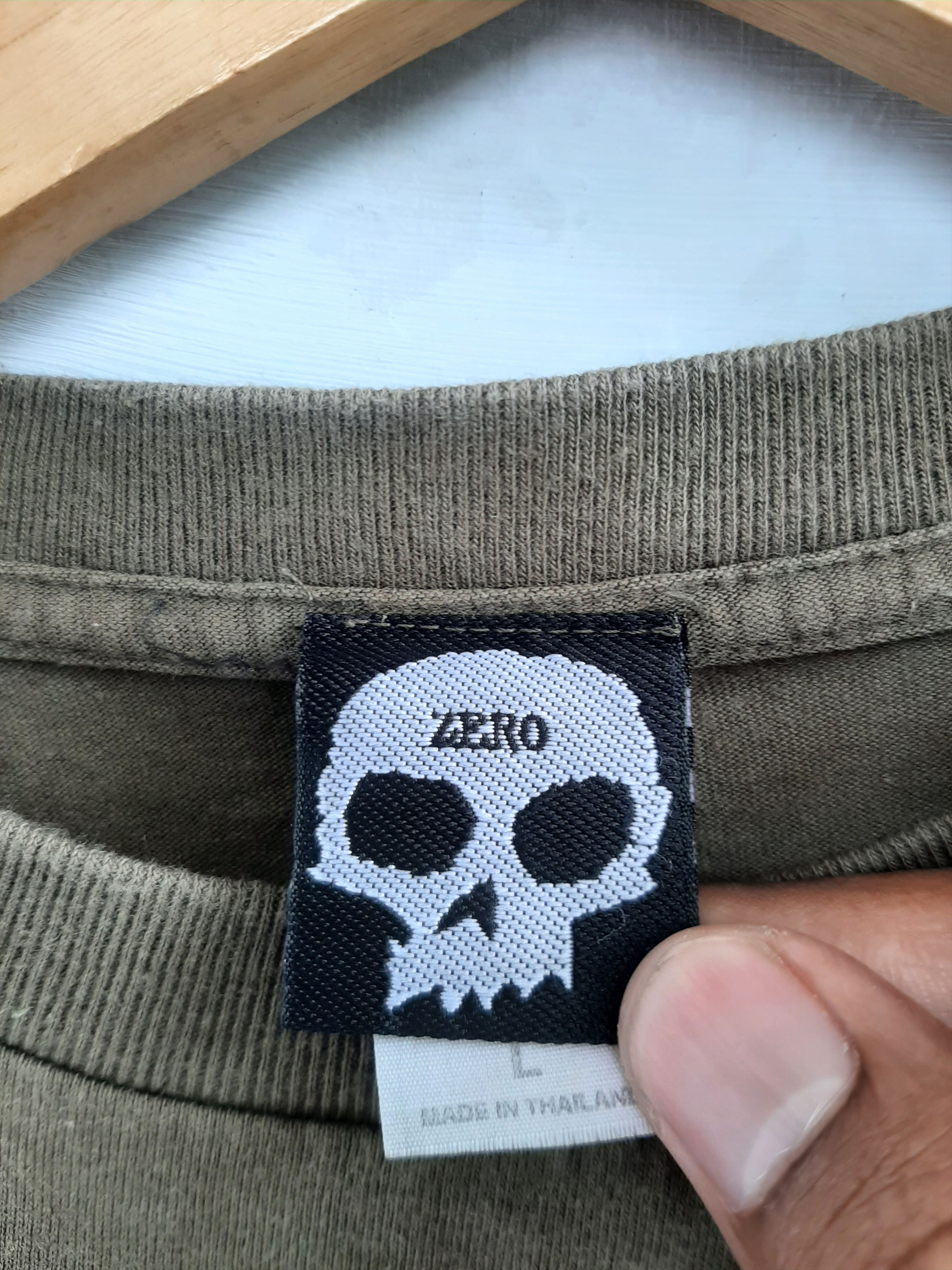If Six Was Nine × Vintage Vintage Y2k Zero Skulls Logo Skateboards tee Size US L / EU 52-54 / 3 - 5 Thumbnail