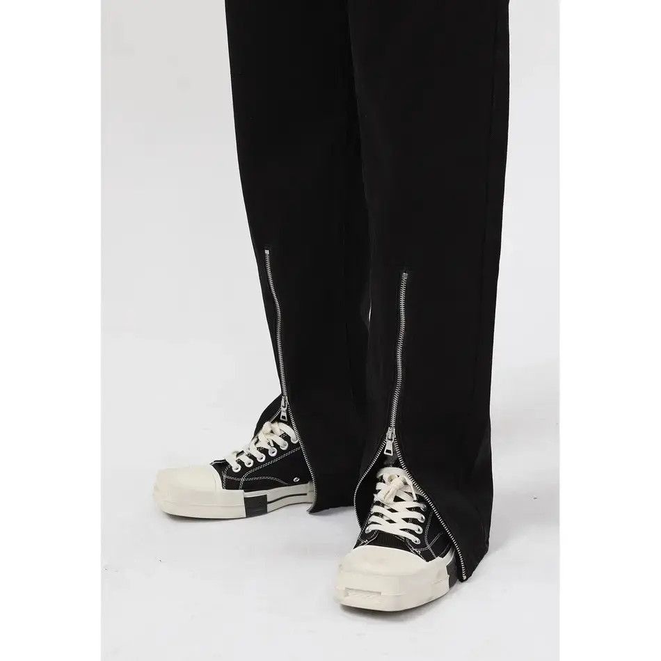 Japanese Brand Retro loose straight zipper jeans Size US 32 / EU 48 - 6 Thumbnail
