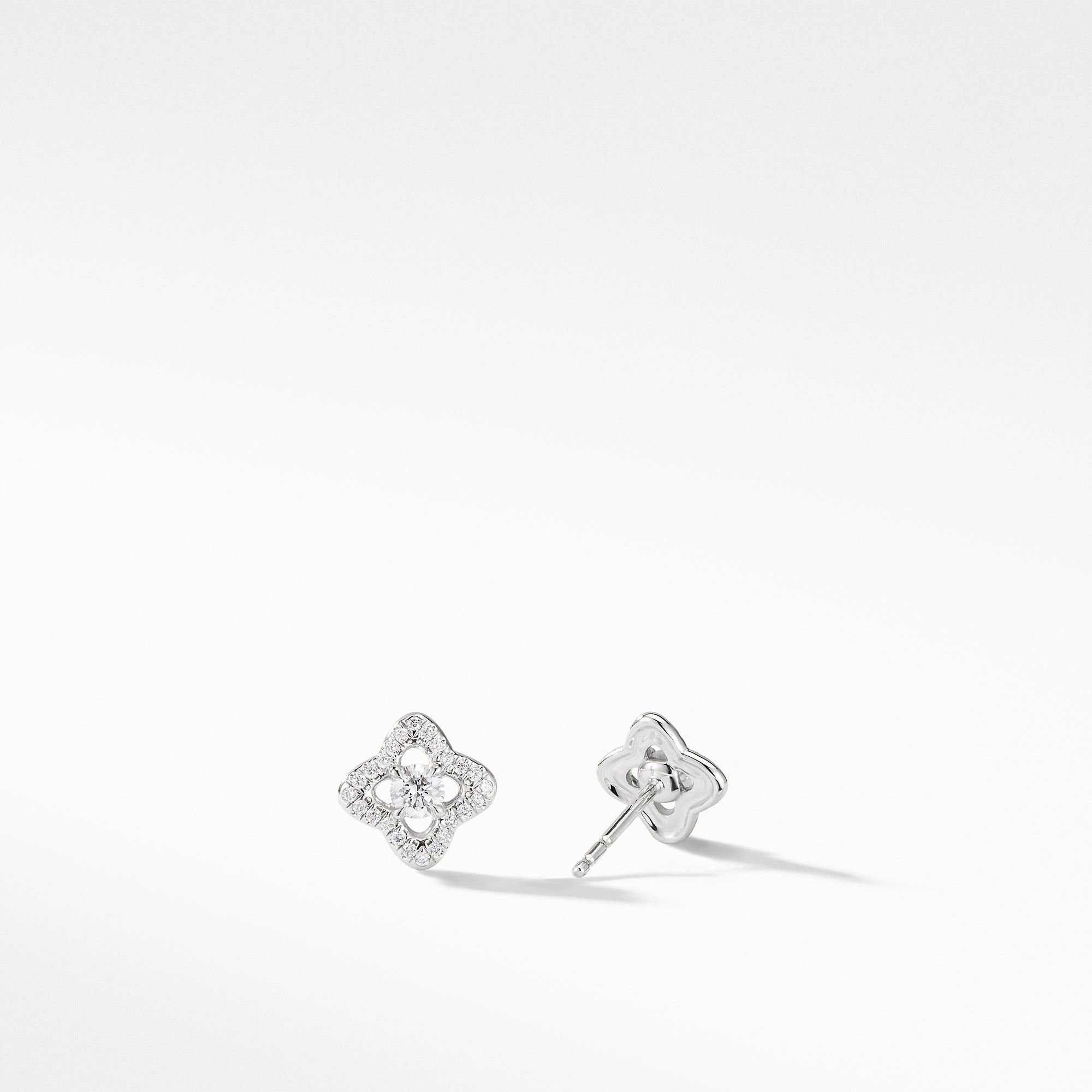 David Yurman o1w1db10525 E12368D Earrings in 18K White Gold with Diamond Size ONE SIZE - 2 Thumbnail