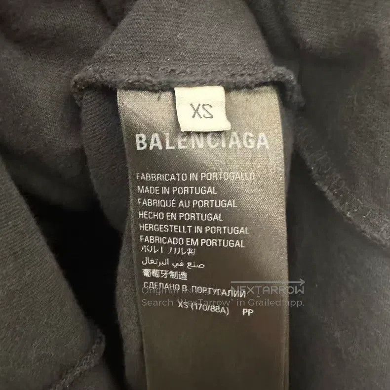 Balenciaga Balenciaga Black Front and Back Logo Short Sleeve Size US XS / EU 42 / 0 - 4 Thumbnail