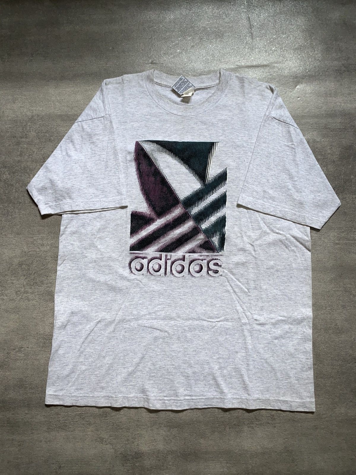 Adidas × Vintage 90’s Adidas Vintage Tees Big Logo Second Vintage Rare Item Size US XL / EU 56 / 4 - 1 Thumbnail