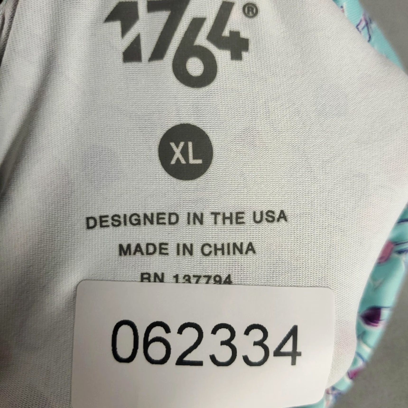 Vintage 1764 Polo Shirt Mens XL Blue Cocktail Glasses Print Stretch Golf Performance Size US XL / EU 56 / 4 - 7 Thumbnail