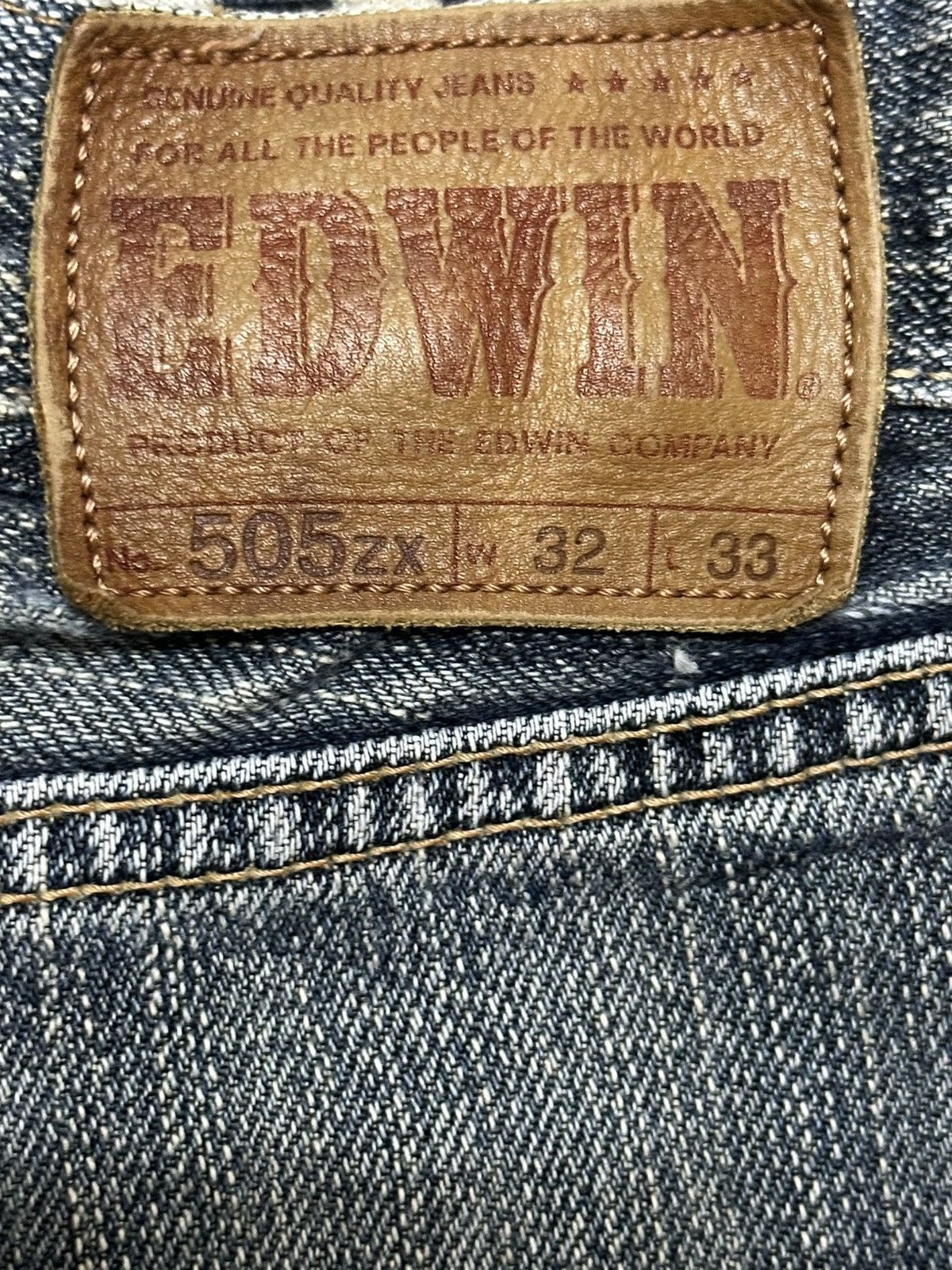 Edwin Vintage Edwin 505zx Selvedge Mud Wash Faded Baggy Jeans Size US 32 / EU 48 - 12 Thumbnail
