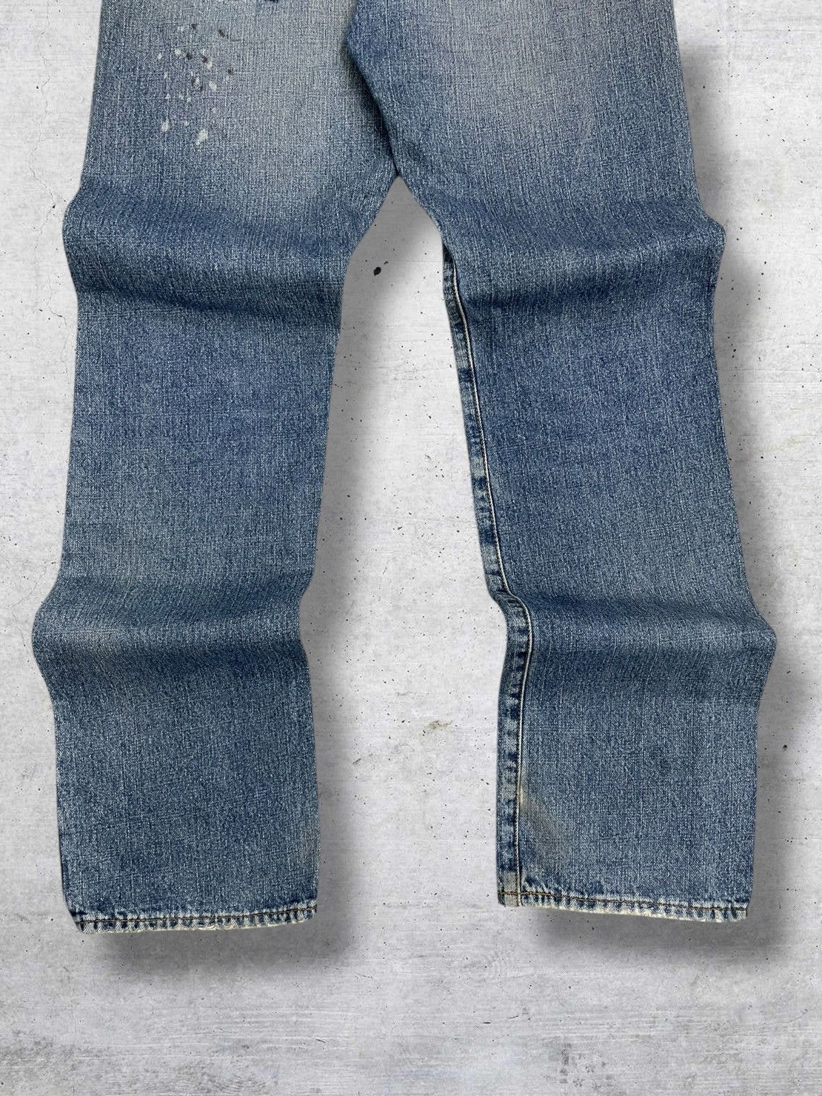 semanticdesign VINTAGE JAPAN IN THE ATTIC SPLASH RIPPED DISTRESSED DENIM Size US 30 / EU 46 - 11 Thumbnail