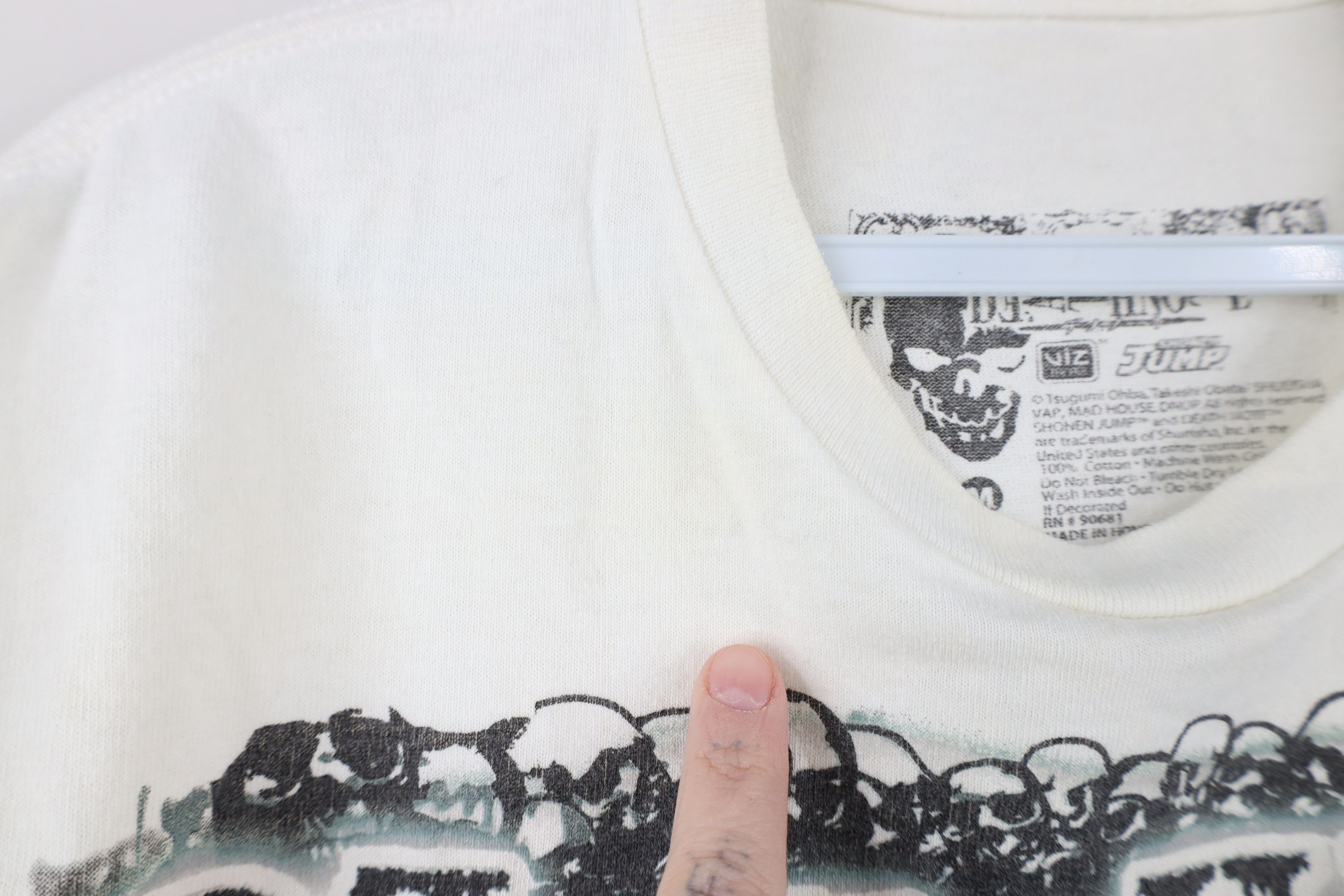 Vintage Vintage Shonen Jump Deathnote Anime Manga Skull T-Shirt Size US M / EU 48-50 / 2 - 8 Thumbnail