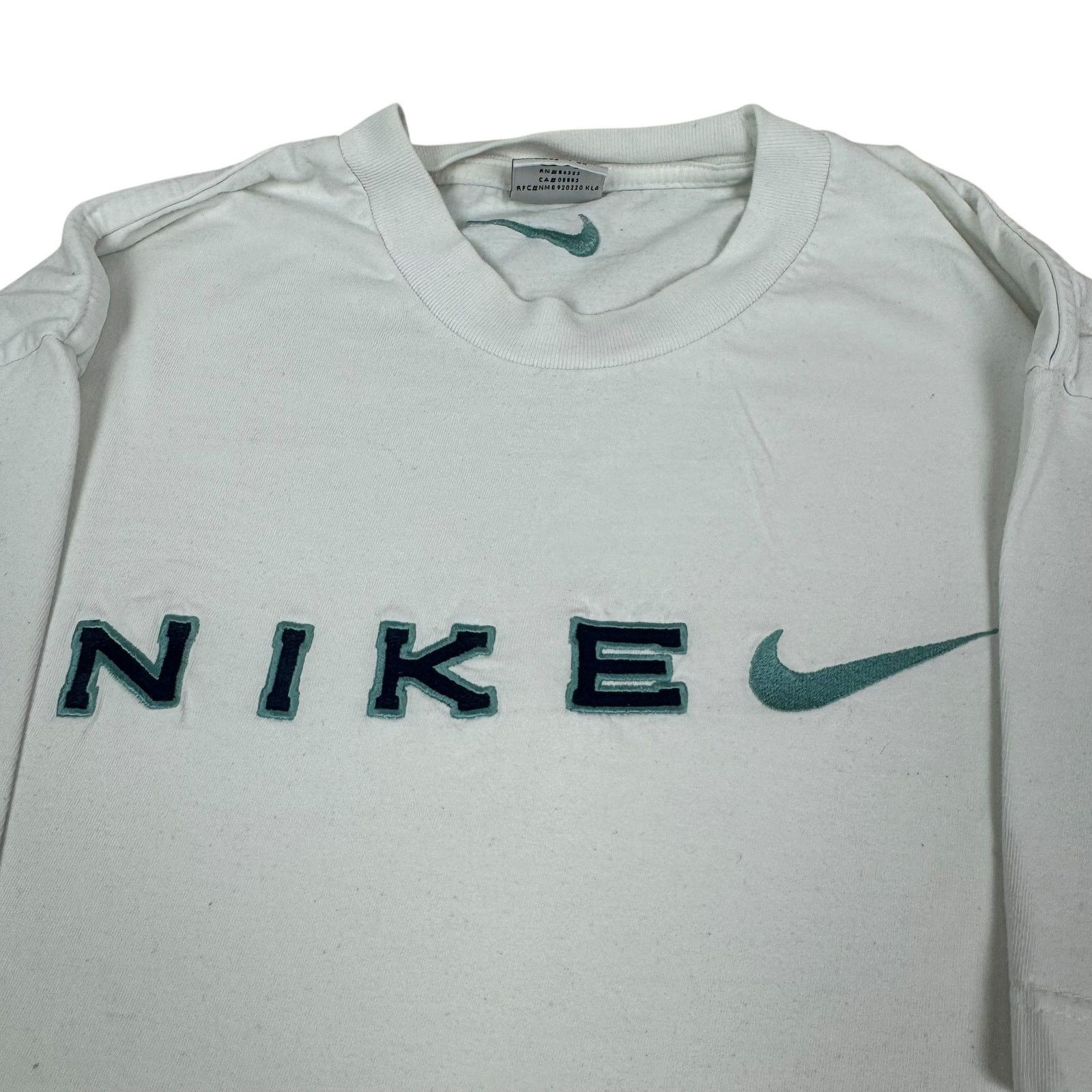 Japanese Brand × Nike Nike Mens White Cotton Crew Neck Short Sleeve T-Shirt Medium Size US M / EU 48-50 / 2 - 3 Thumbnail