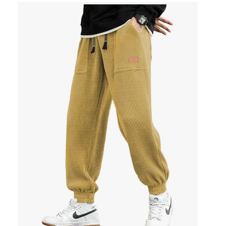 The Unbranded Brand Mens Corduroy Joggers Drawstring Waist with Pockets size XL Size US 44 / EU 60 - 5 Thumbnail