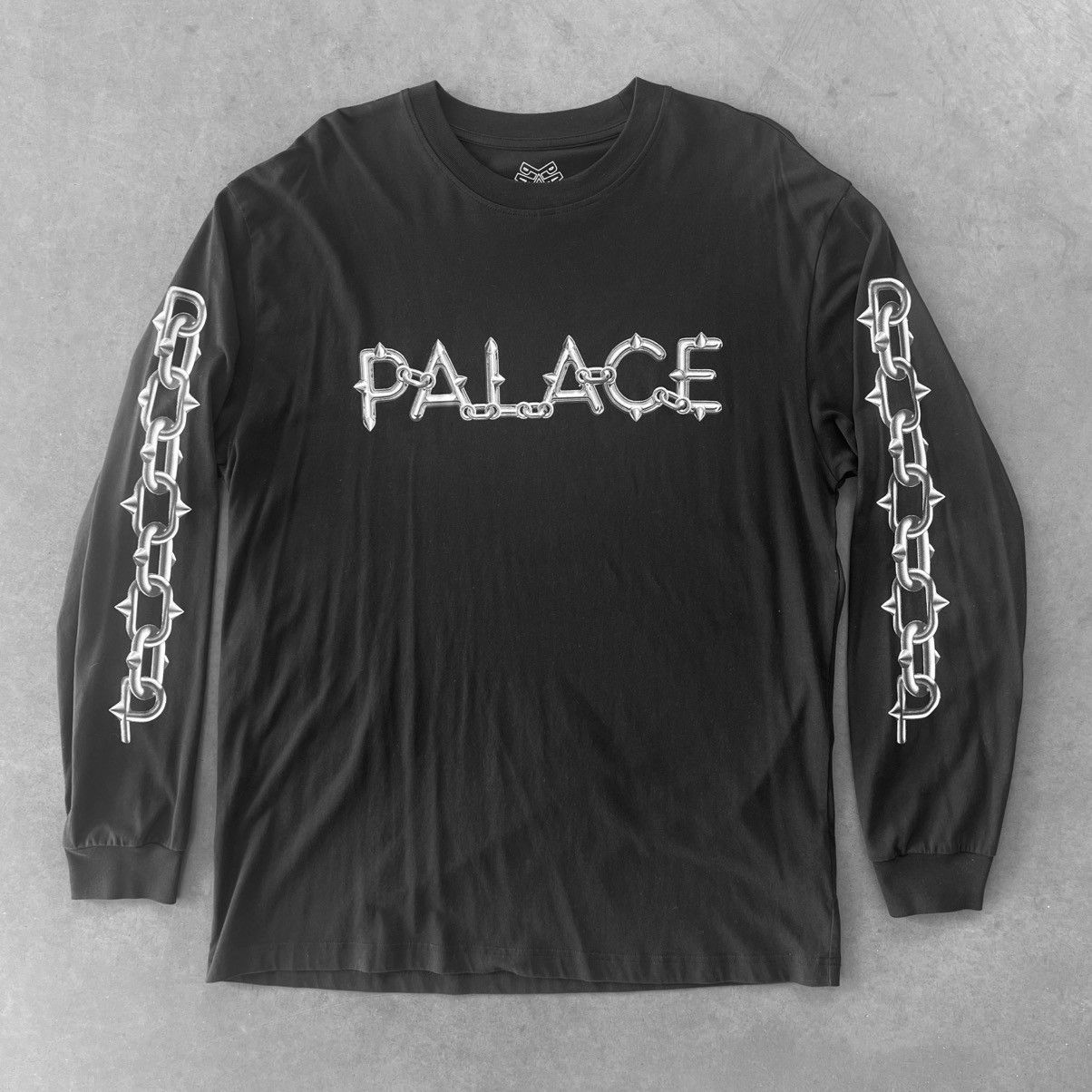 Palace ⛓️‍💥 SPIKE LONGSLEEVE S/S 2022 + 2 STICKERS BARBWIRE PRINT Size US XL / EU 56 / 4 - 1 Thumbnail