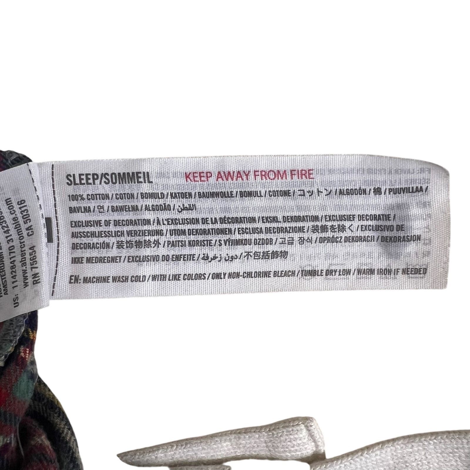 Abercrombie & Fitch Plaid Flannel Lounge Pants XS | Y2K Abercrombie Cozy Classic Size 28" / US 6 / IT 42 - 8 Thumbnail
