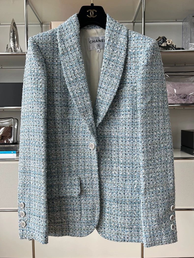Chanel Chanel 19C Soft Tweed Blazer Jacket - dmc Size US M / EU 48-50 / 2 - 1 Thumbnail
