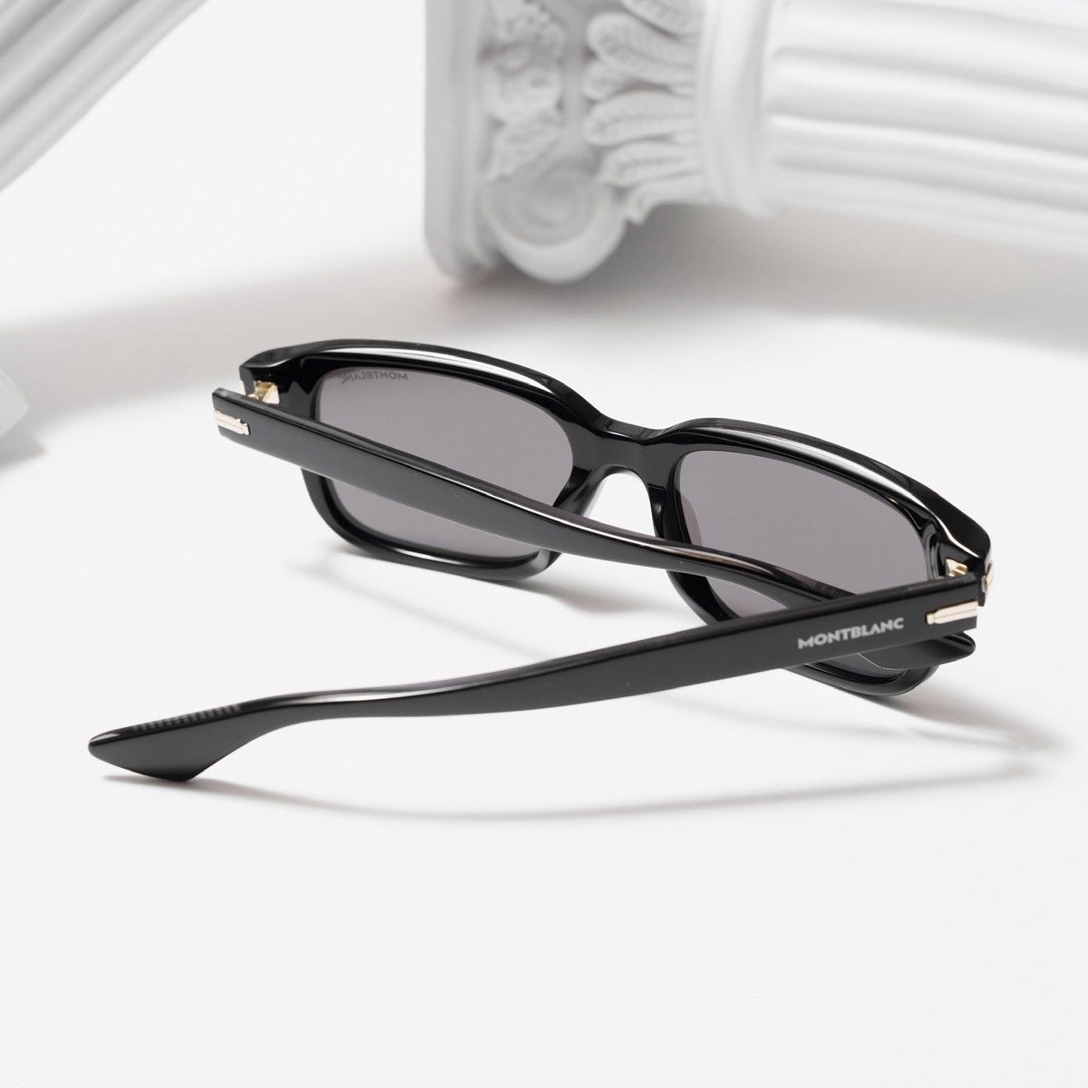 Montblanc MONTBLANC MB0436S 001 SUNGLASSES Size ONE SIZE - 7 Thumbnail
