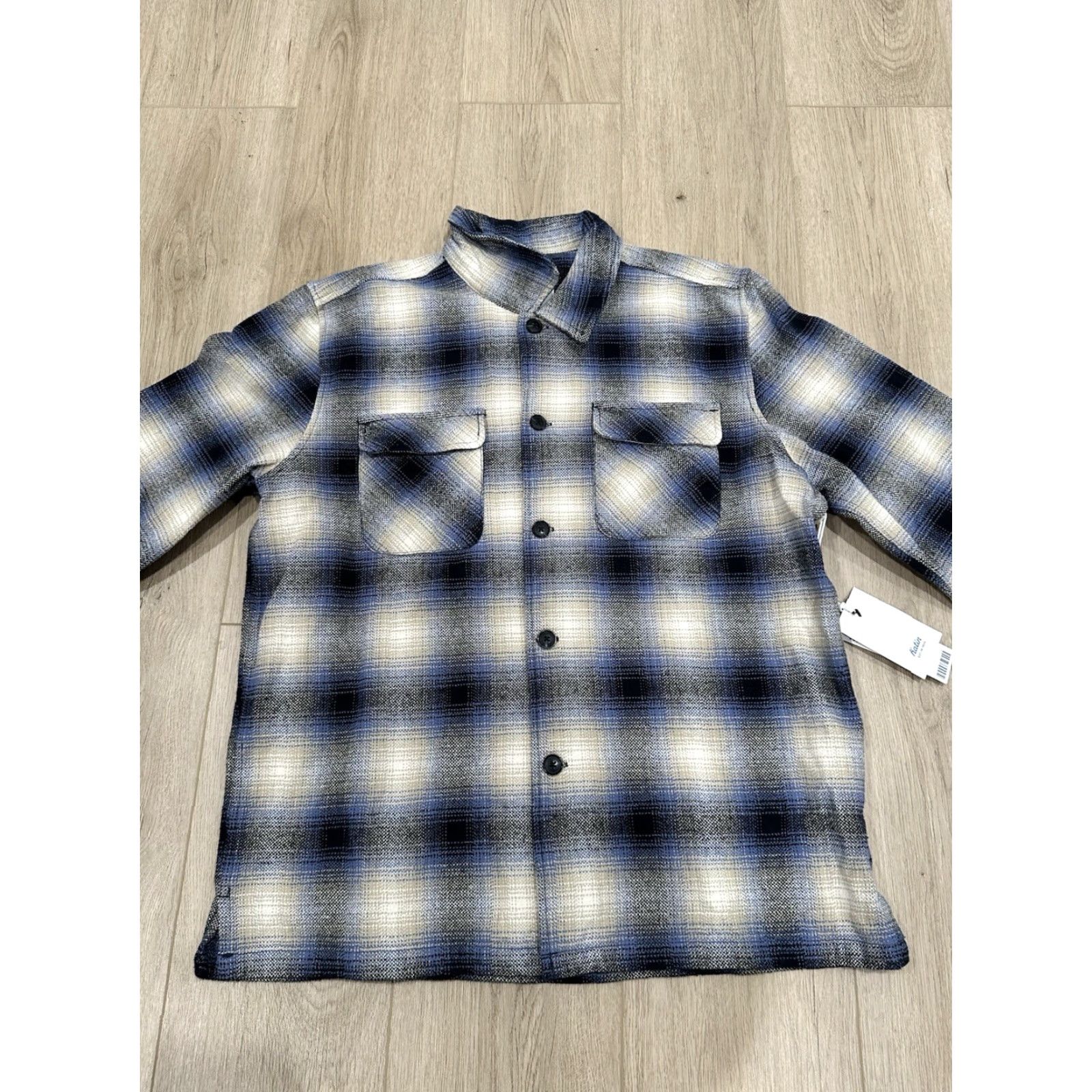 Katin NWT KATIN Shiloh Blue Heavy Weight Button Up Flannel Mens Large Size US L / EU 52-54 / 3 - 3 Thumbnail