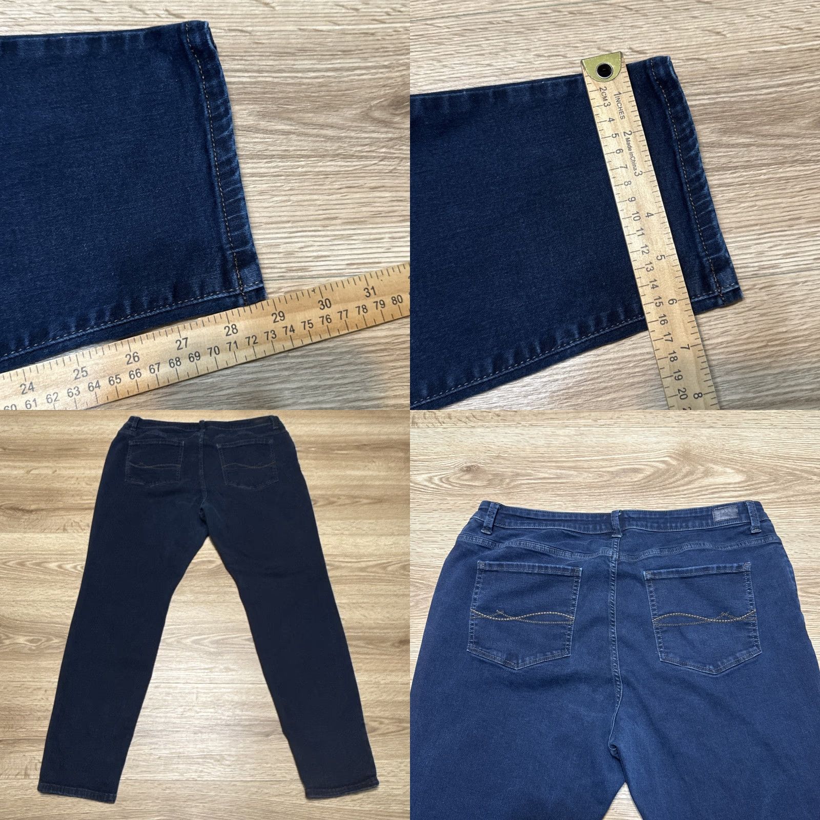 Lee VINTAGE Lee Women's Jean Pants Skinny Fit High Rise Medium Blue Size 18 Plus Size 40" / US 18 - 8 Thumbnail