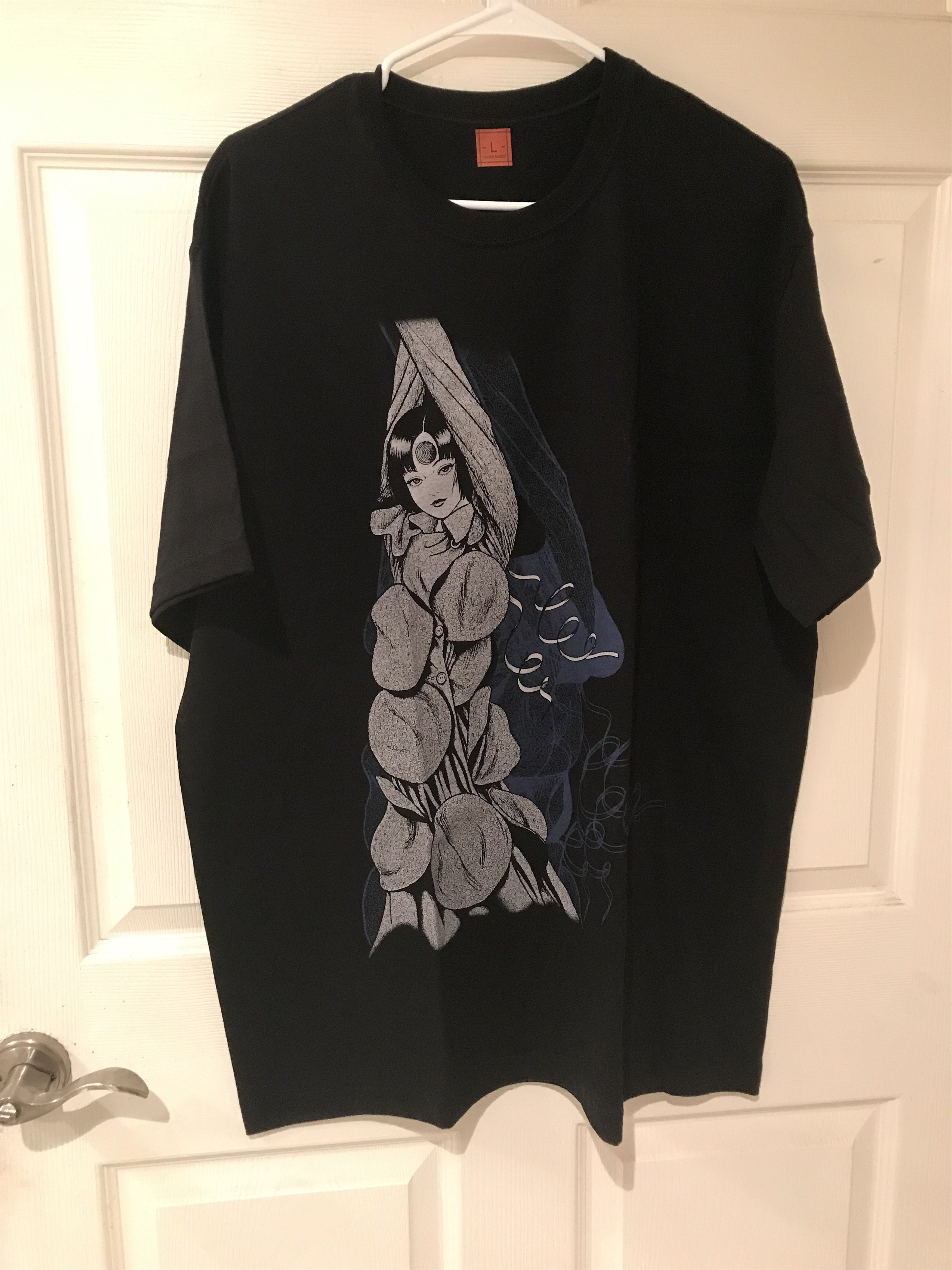 Pre-owned Yohji Yamamoto Junji Ito X  Collab Uzumaki "bondage" Manga L In Black