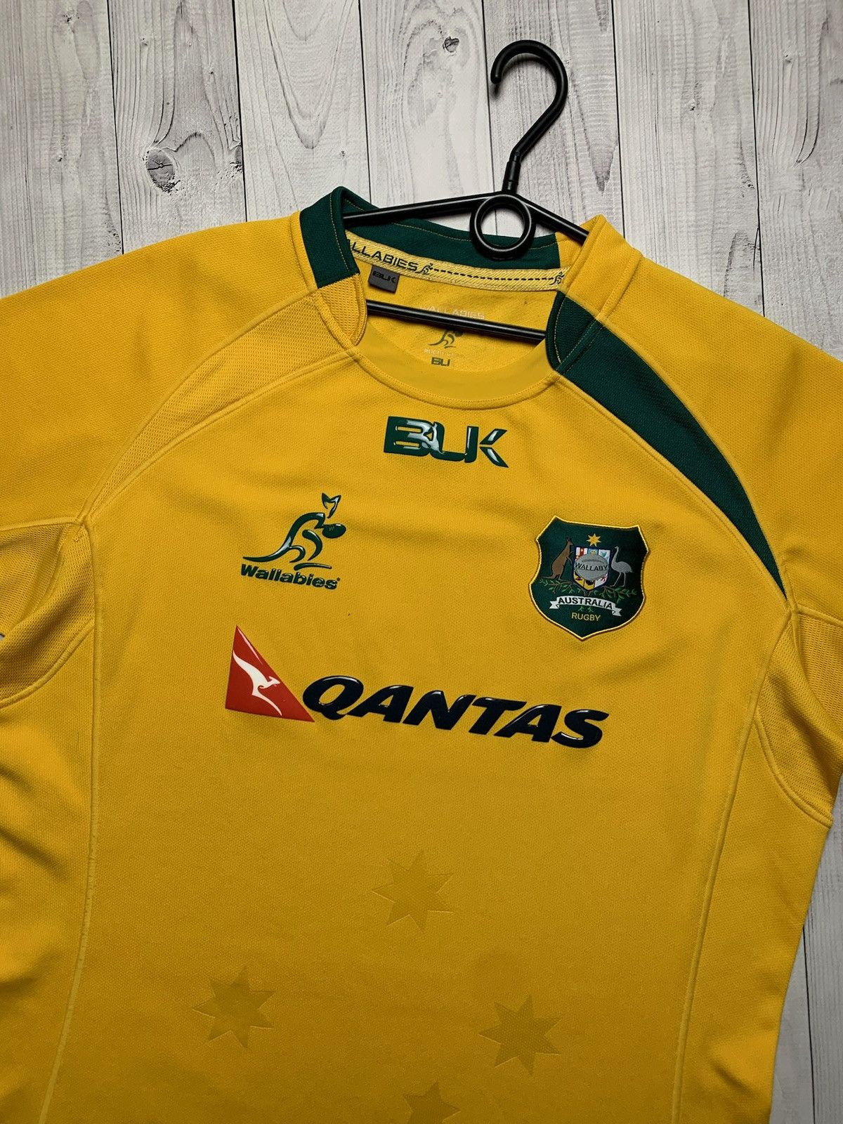 Vintage Vintage Australia rugby jersey size S/M yellow rare Size US M / EU 48-50 / 2 - 2 Thumbnail
