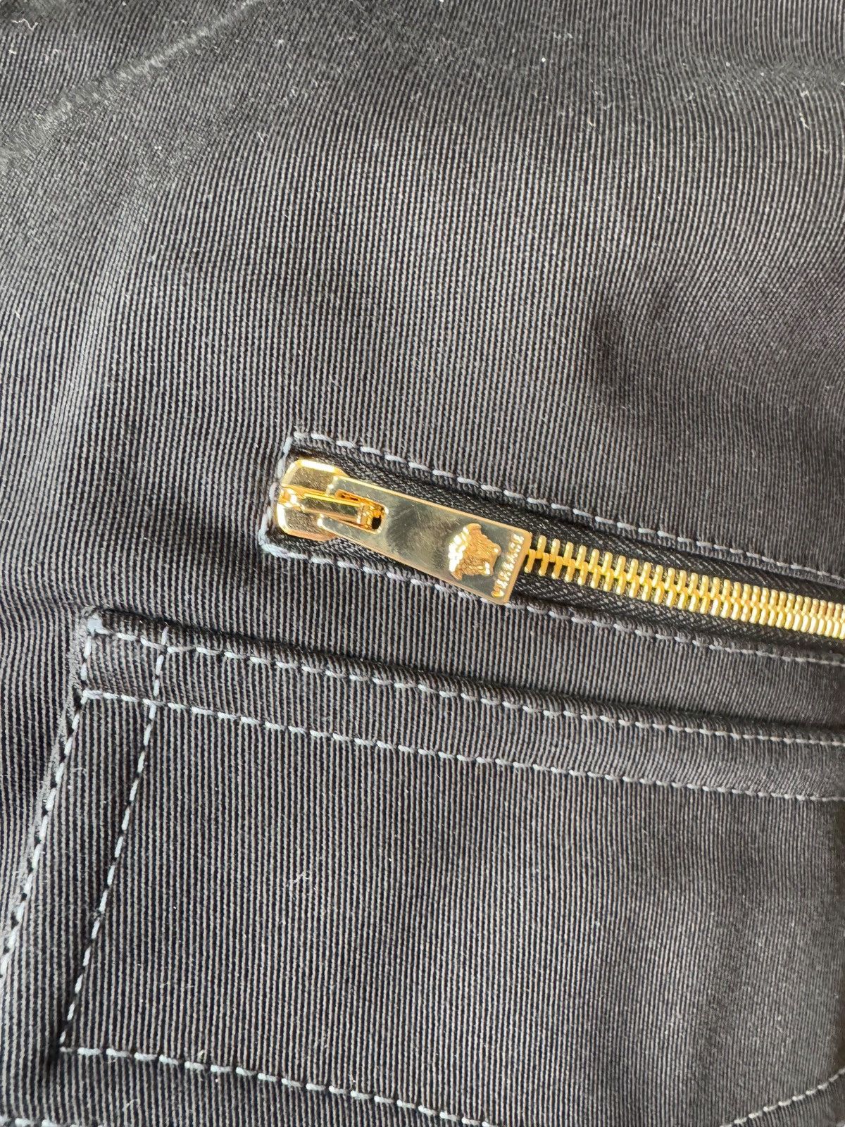 Versace Versace Black Workwear Jacket with Medusa Buttons Size US M / EU 48-50 / 2 - 6 Thumbnail