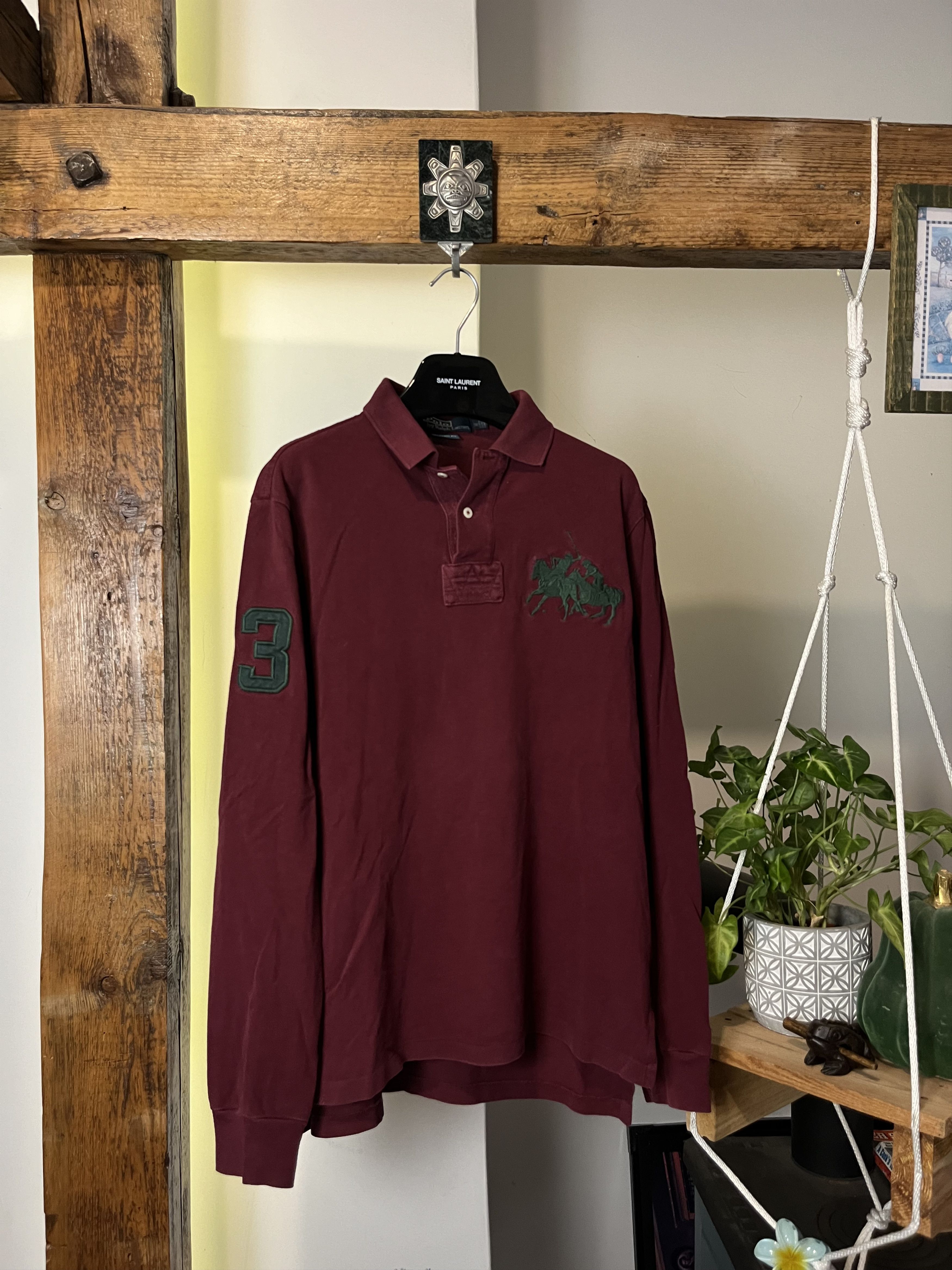 Polo Ralph Lauren Vintage 90s Polo Ralph Lauren Double Logo Longsleeve Size US M / EU 48-50 / 2 - 1 Thumbnail