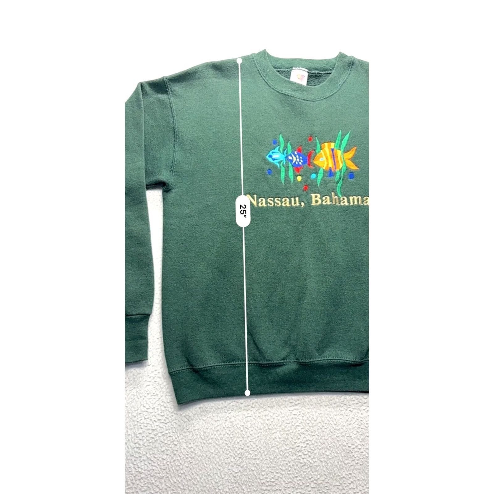 Fruit Of The Loom Vintage Fruit of the Loom Nassau Bahamas Sweatshirt #7588 - Womens M Size M / US 6-8 / IT 42-44 - 5 Thumbnail