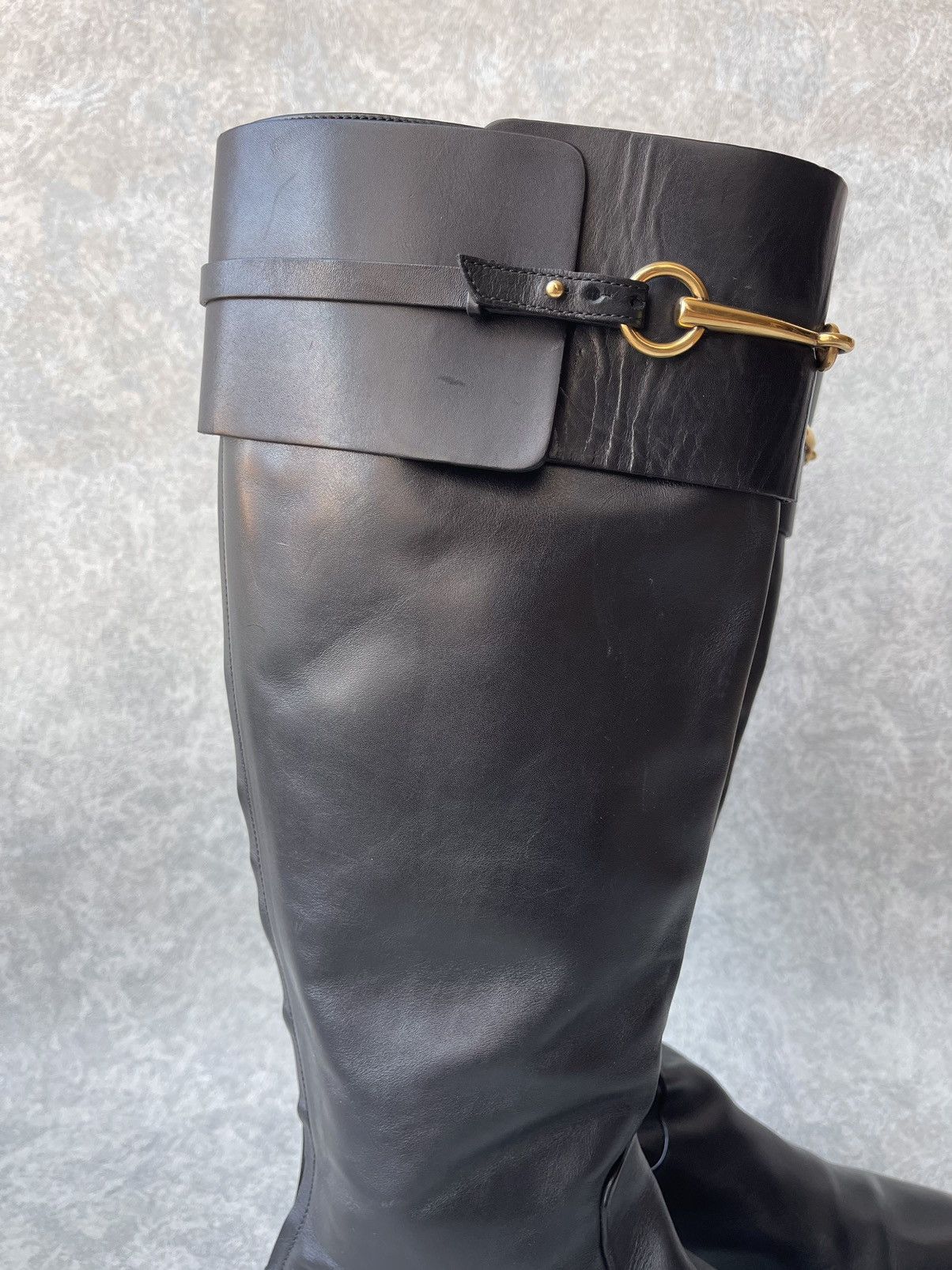 Gucci Gucci Smooth Leather Betis Glamour Riding Boots Size 39 Size US 9 / IT 39 - 7 Thumbnail