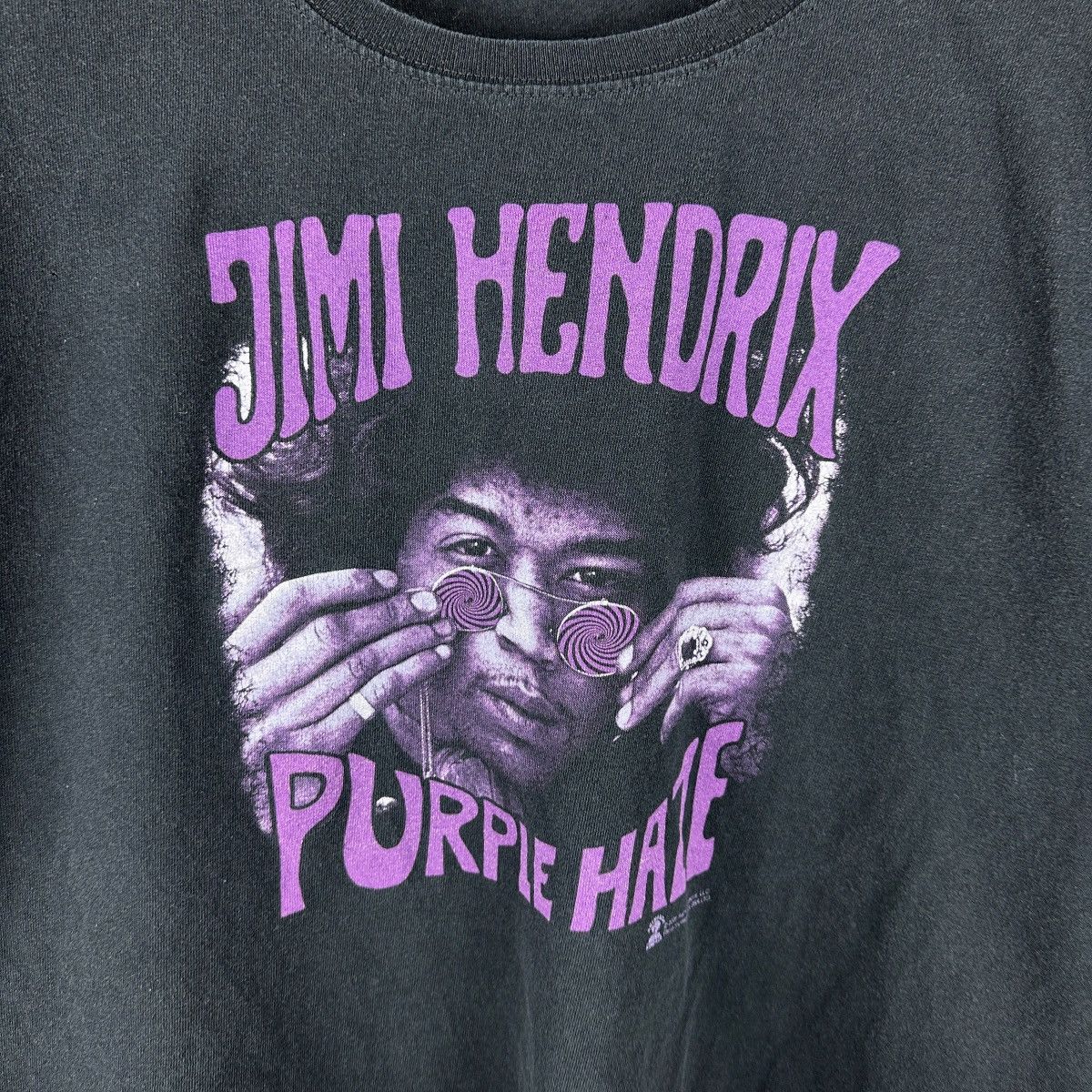 Band Tees × Vintage Vintage Y2K Jimi Hendrix Purple Haze Band Shirt Size US XL / EU 56 / 4 - 2 Thumbnail