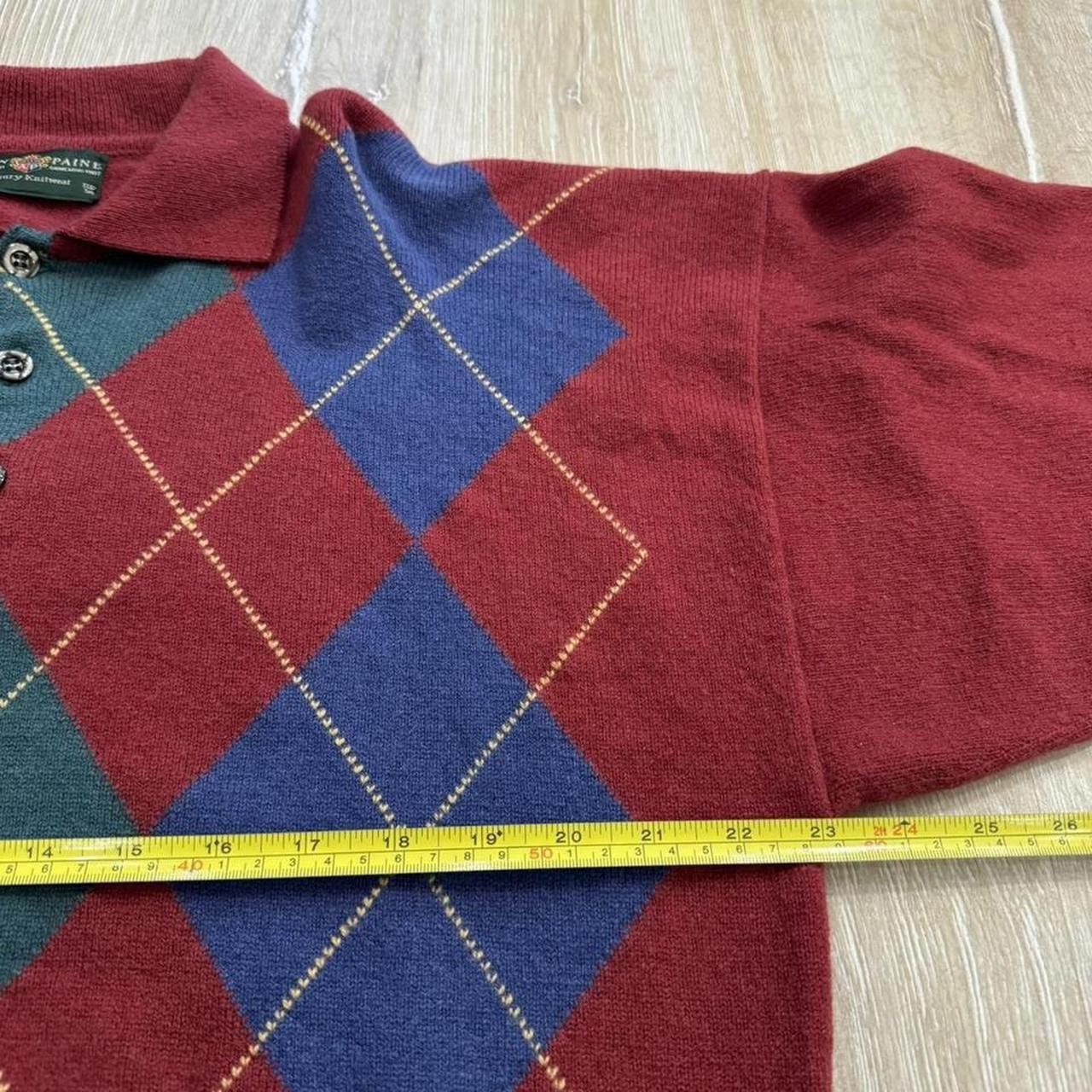 Alan Paine Alan Paine Vintage Sweater Vest Men 46 Argyle VTG 100% wool Size US L / EU 52-54 / 3 - 5 Thumbnail