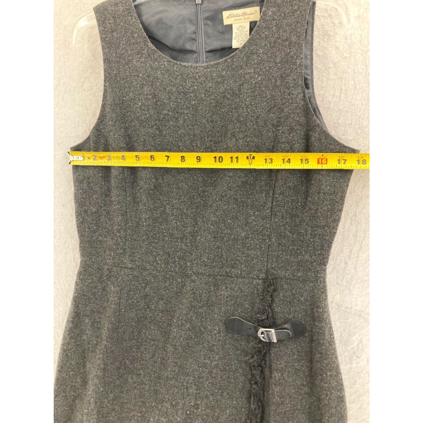 Eddie Bauer Eddie Bauer Women's Gray Wool Blend Petite Sleeveless Dress Size 10 Size L / US 10 / IT 46 - 2 Thumbnail