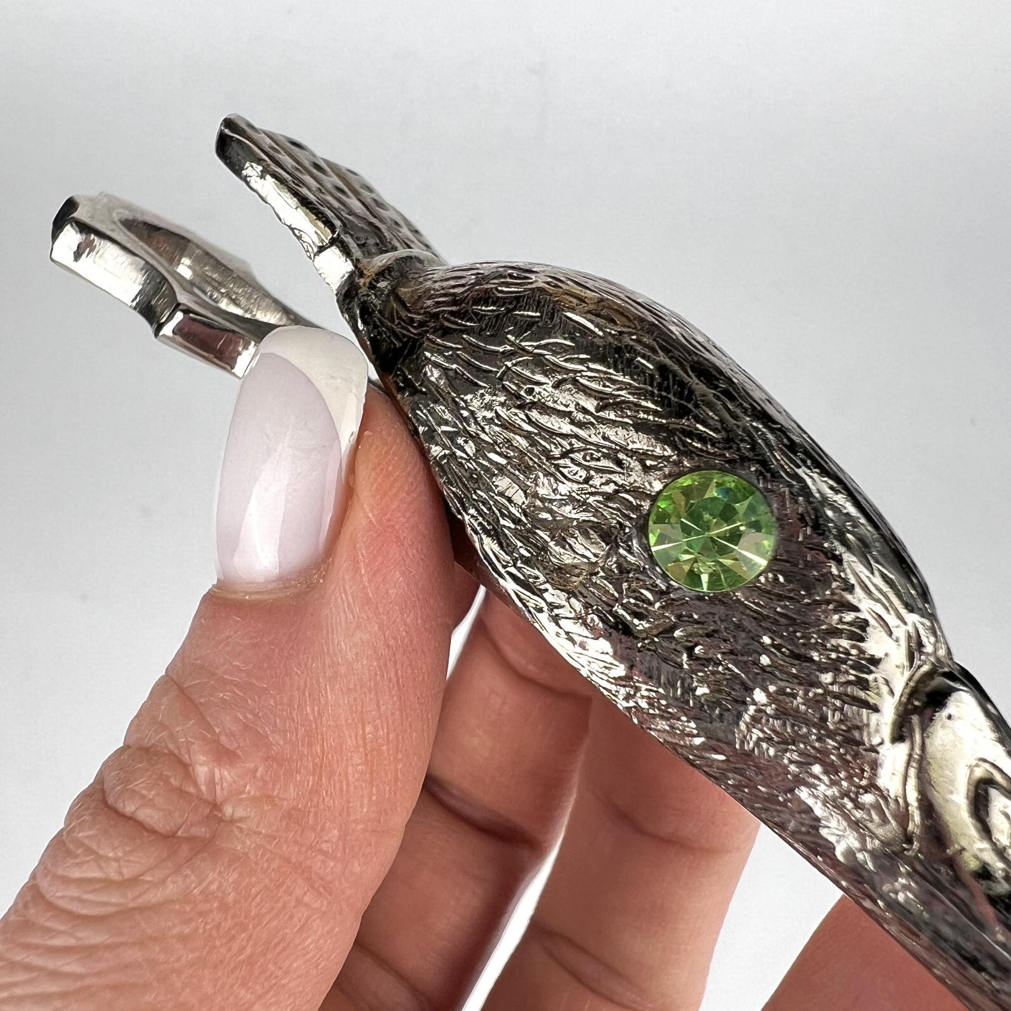 Vintage Vintage Silver Plated Paper Holder Figure Goose's Head Size ONE SIZE - 2 Thumbnail