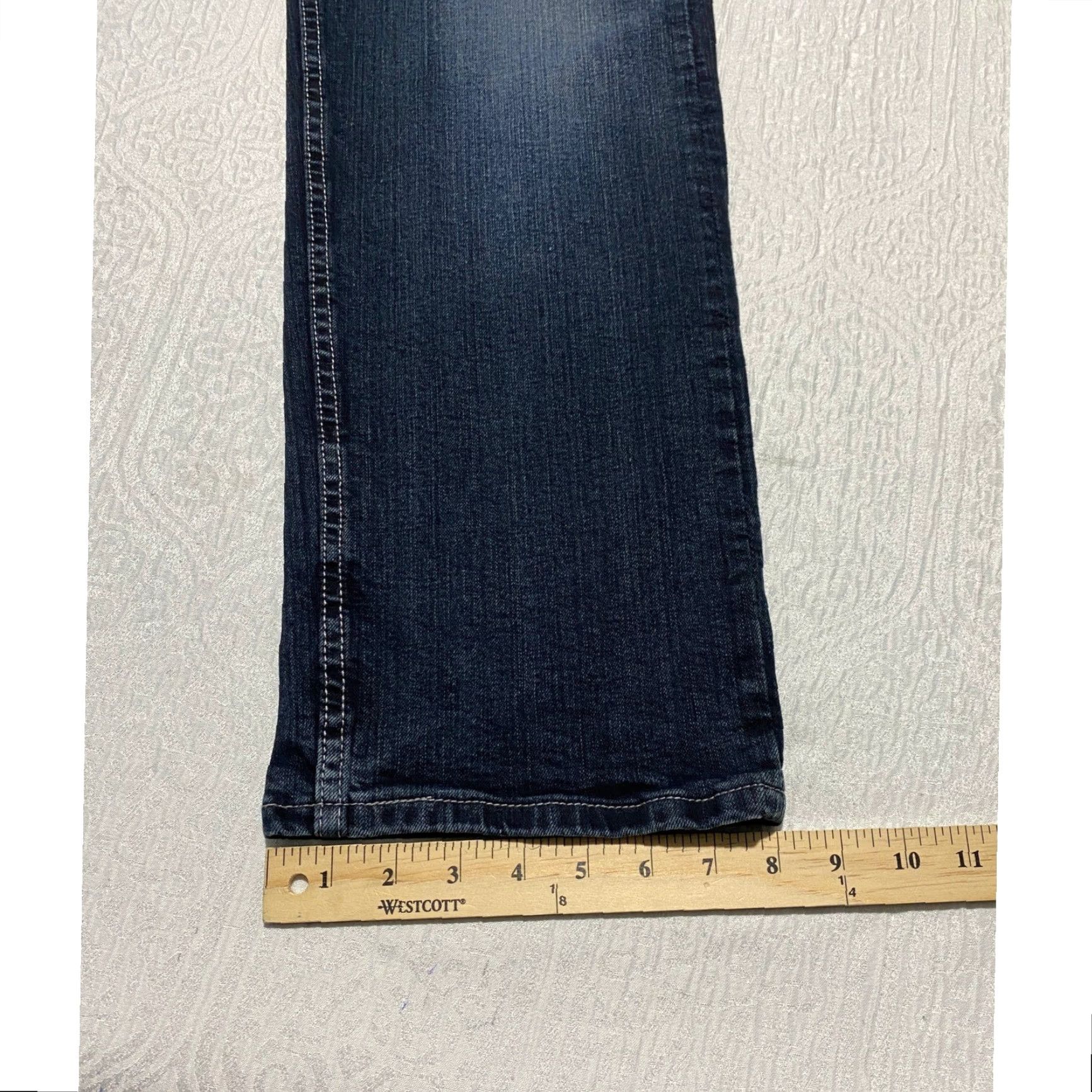 Levi's Levi's 505 Regular Fit Jeans 36×32 Dark Wash Denim Pants Whiskers Faded Denim Jeans Men Blue 505 Regular Fit Prepped 5-Pocket Vintage No Size US 36 / EU 52 - 6 Thumbnail