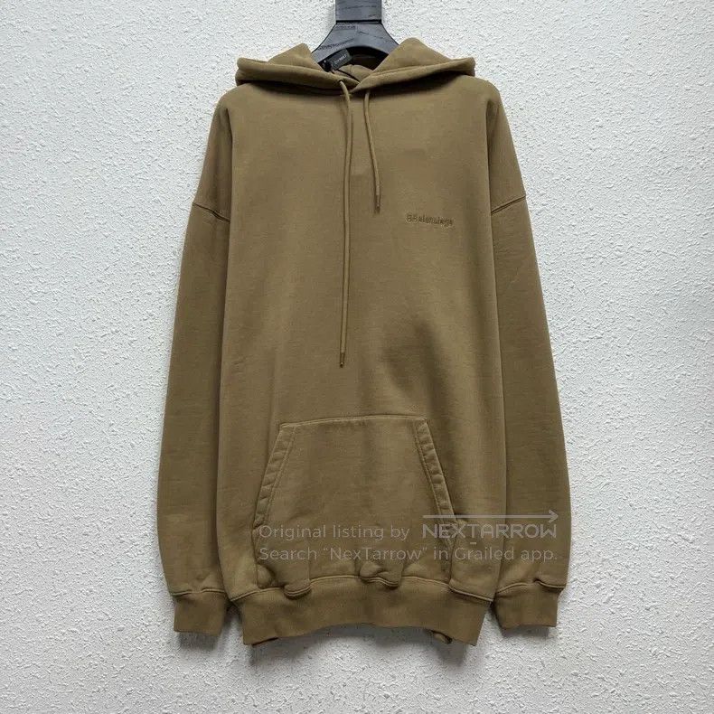 Balenciaga Balenciaga Double B embroidery LOGO hoodie in wheat color Size US S / EU 44-46 / 1 - 1 Thumbnail