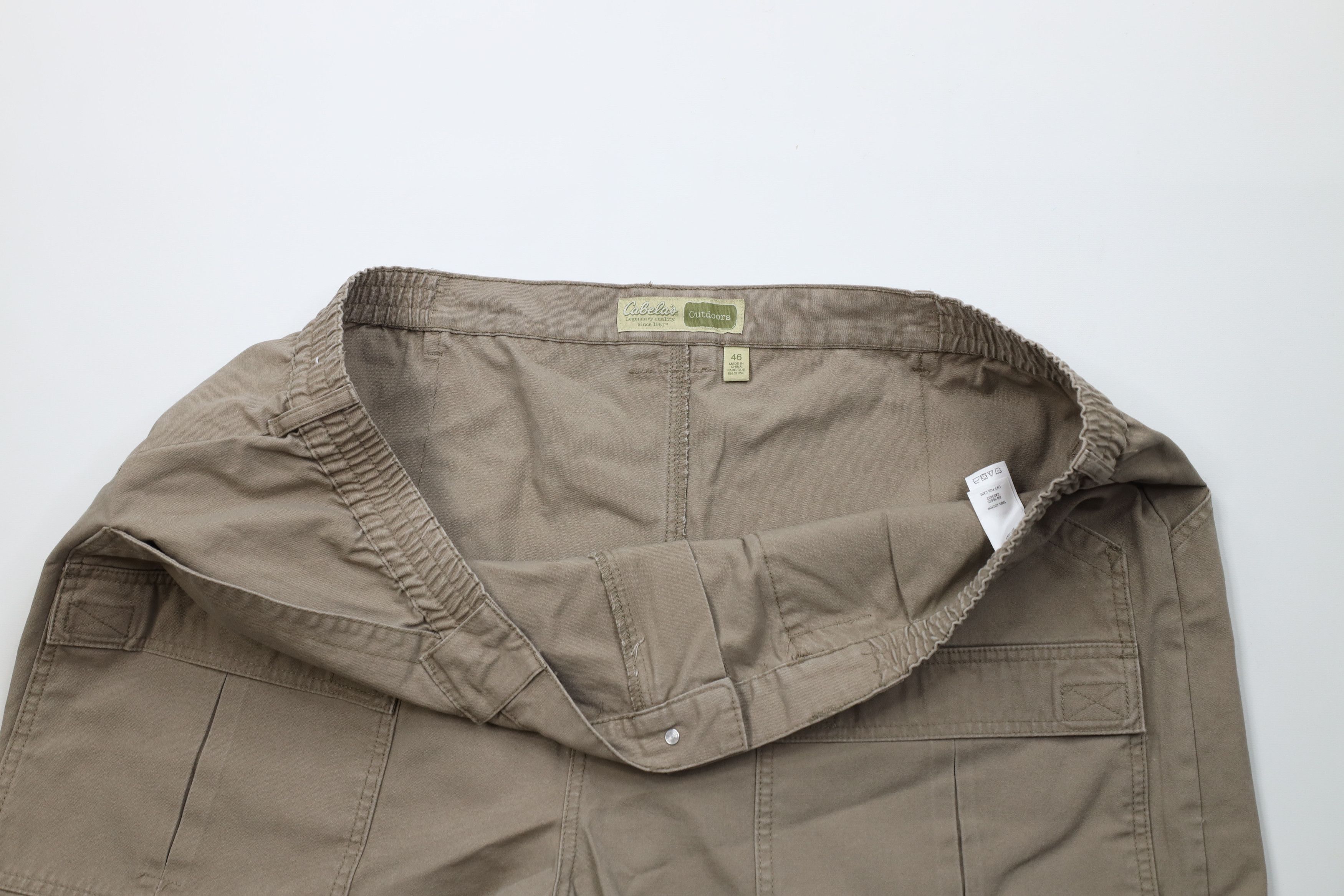 Cabelas Vintage Cabelas Canvas Trekking Cargo Shorts Light Brown Size US 44 / EU 60 - 6 Thumbnail
