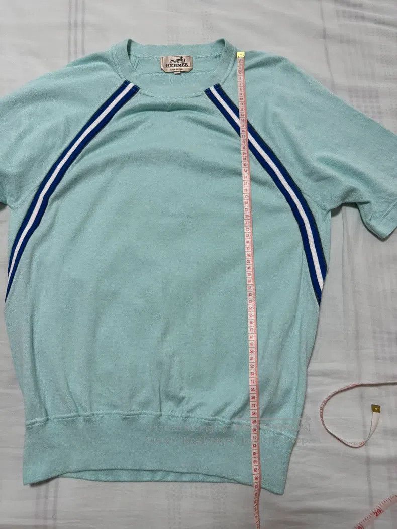 Hermes Hermes Cashmere knitted short-sleeve 10% Cashmere+90% Cott Size US M / EU 48-50 / 2 - 4 Thumbnail