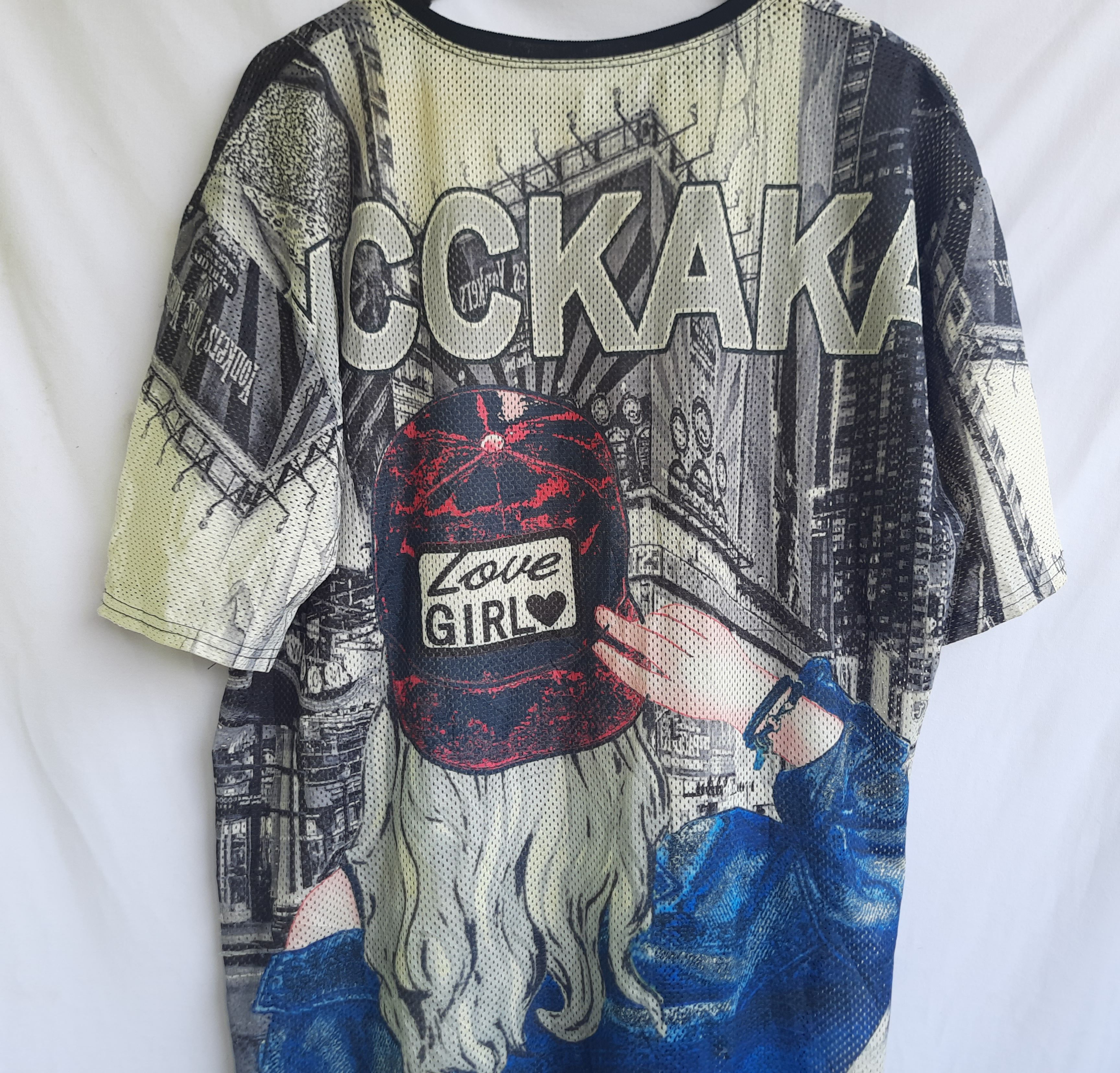 Japanese Brand Y2K KICCKAKA Jersey AOP Japan Size US XXL / EU 58 / 5 - 4 Thumbnail
