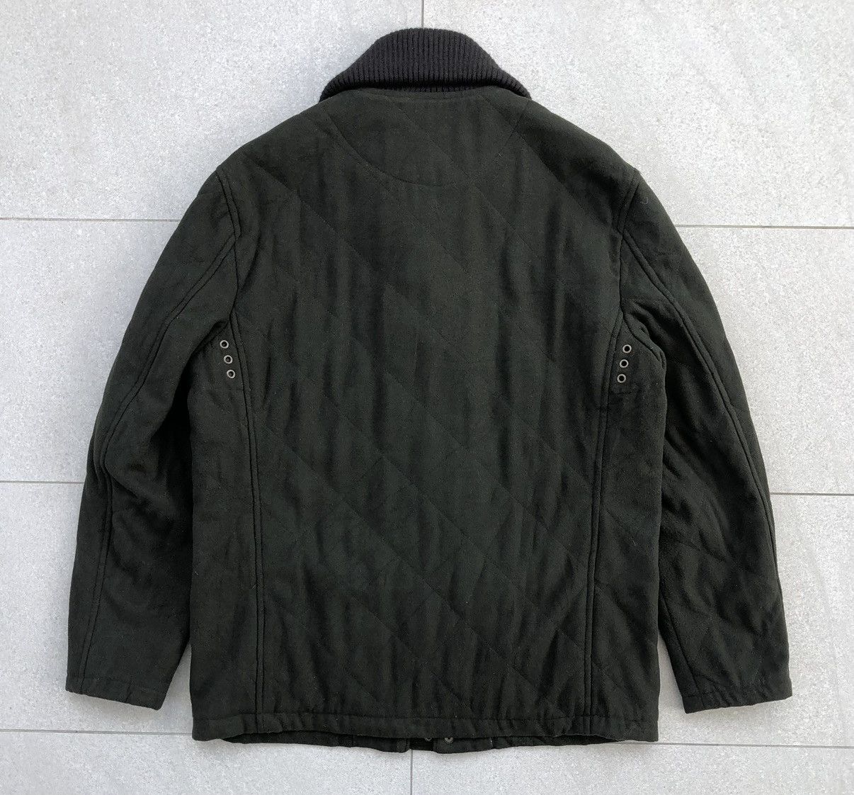 JW Anderson × Uniqlo Uniqlo x JW Anderson Green Wool Blended Quilted Jacket Men's Size US L / EU 52-54 / 3 - 13 Thumbnail