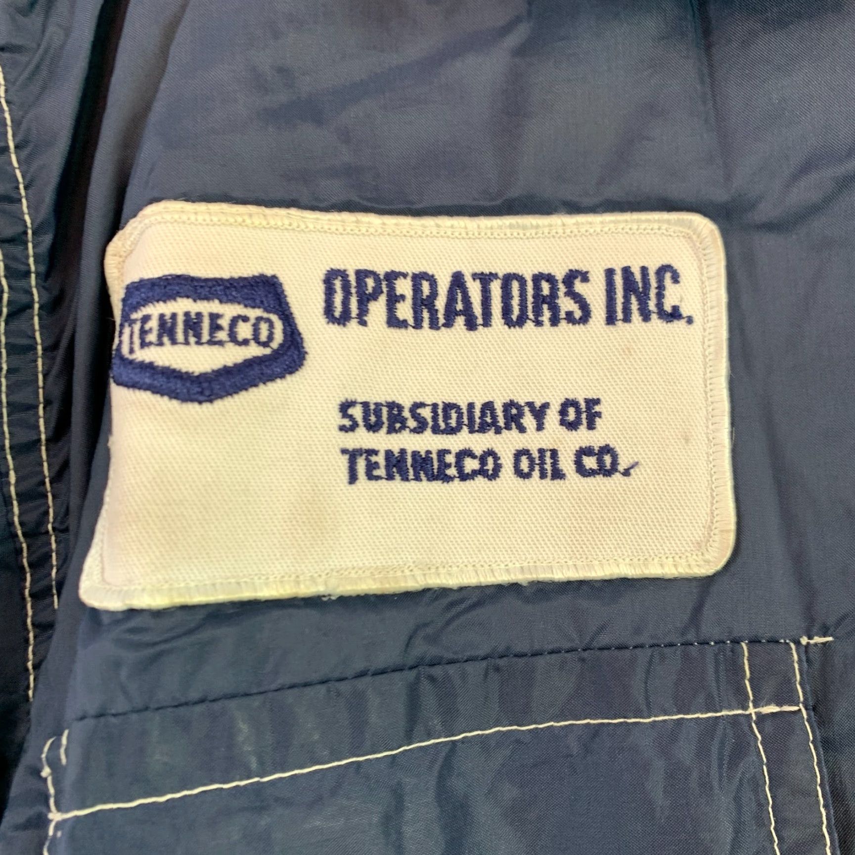 Thrasher VINTAGE West Wind Buccaneer Patch Tenneco Blue Work Jacket XL 54" Chest 26" Sleeve 21" Shoulder 32" Length 70s 80s Mens Mens? Size US L / EU 52-54 / 3 - 3 Thumbnail