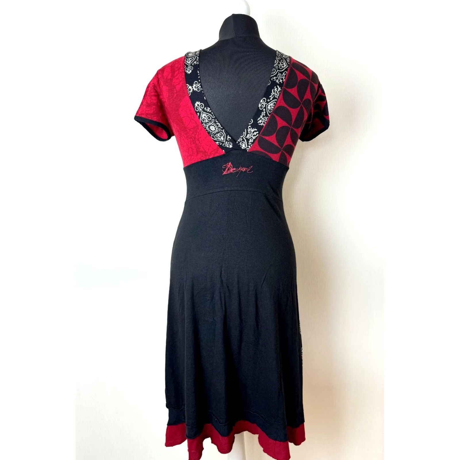 Desigual Desigual Dress S Womens A-Line Knee Length Multicoloured Dress Size S / US 4 / IT 40 - 3 Thumbnail