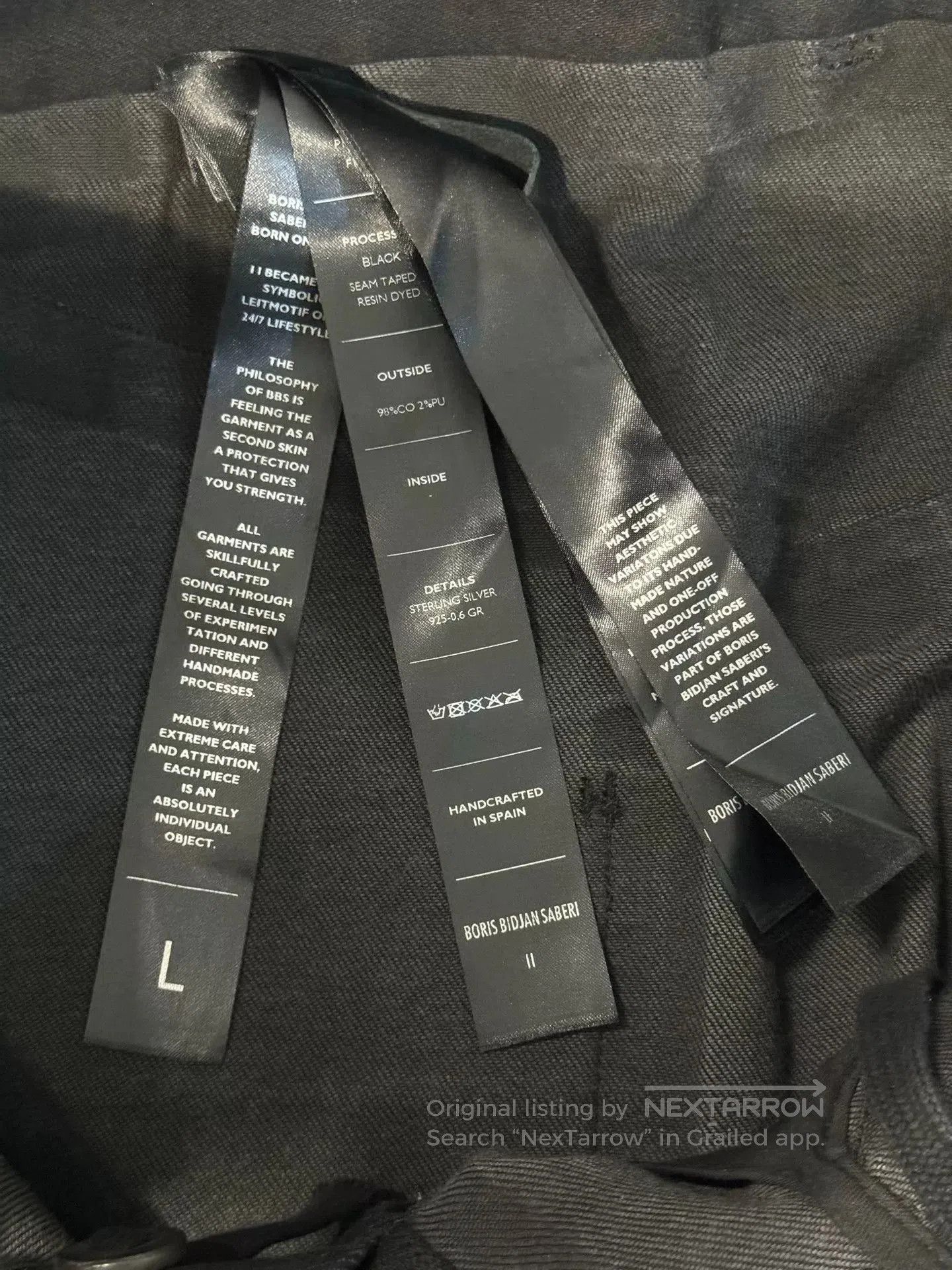 Boris Bidjan Saberi boris bidjan saberi P14 long pants. Size US 34 / EU 50 - 3 Thumbnail