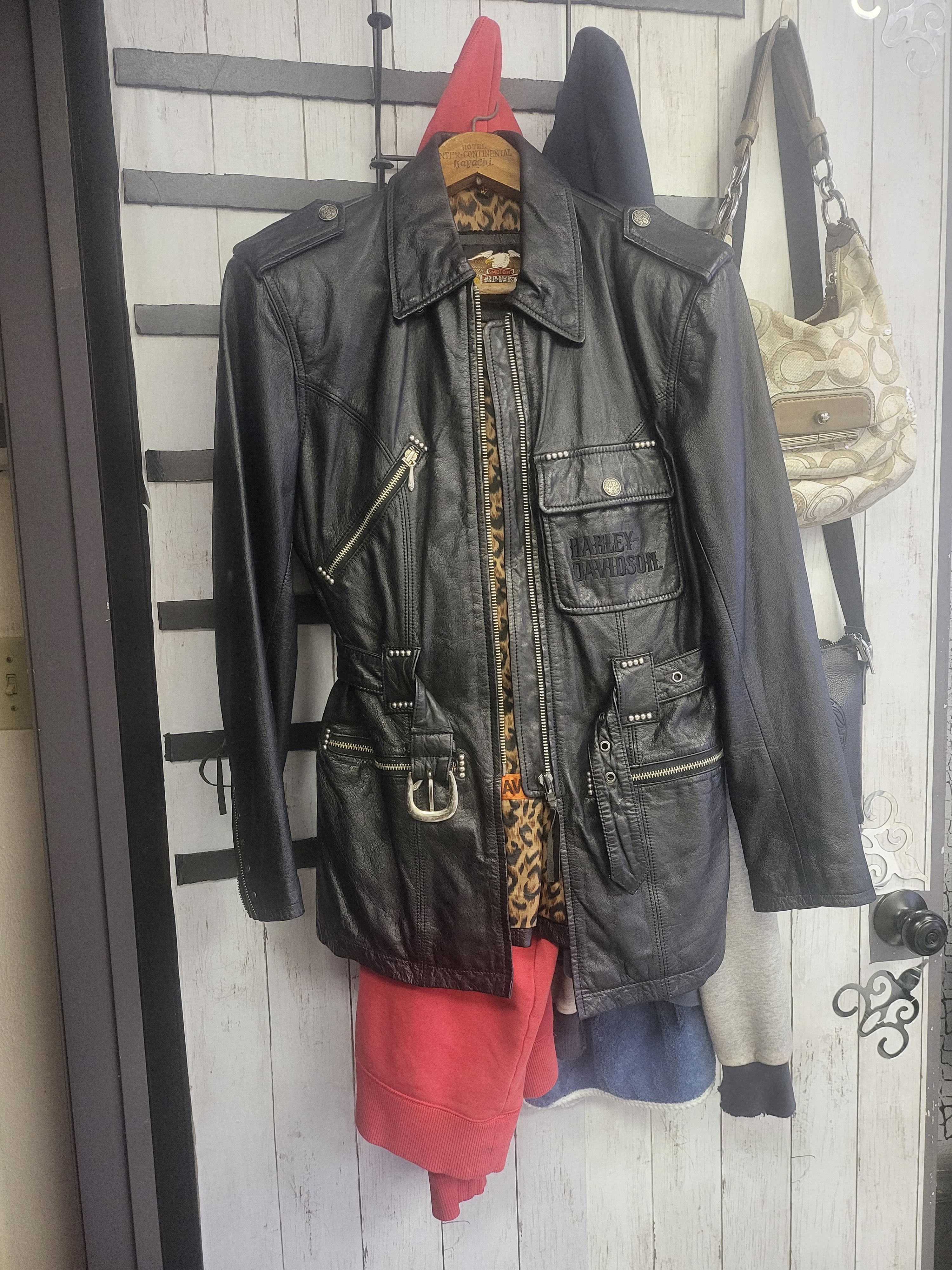 Harley Davidson HARLEY DAVIDSON LEATHER JACKET Size M / US 6-8 / IT 42-44 - 2 Thumbnail