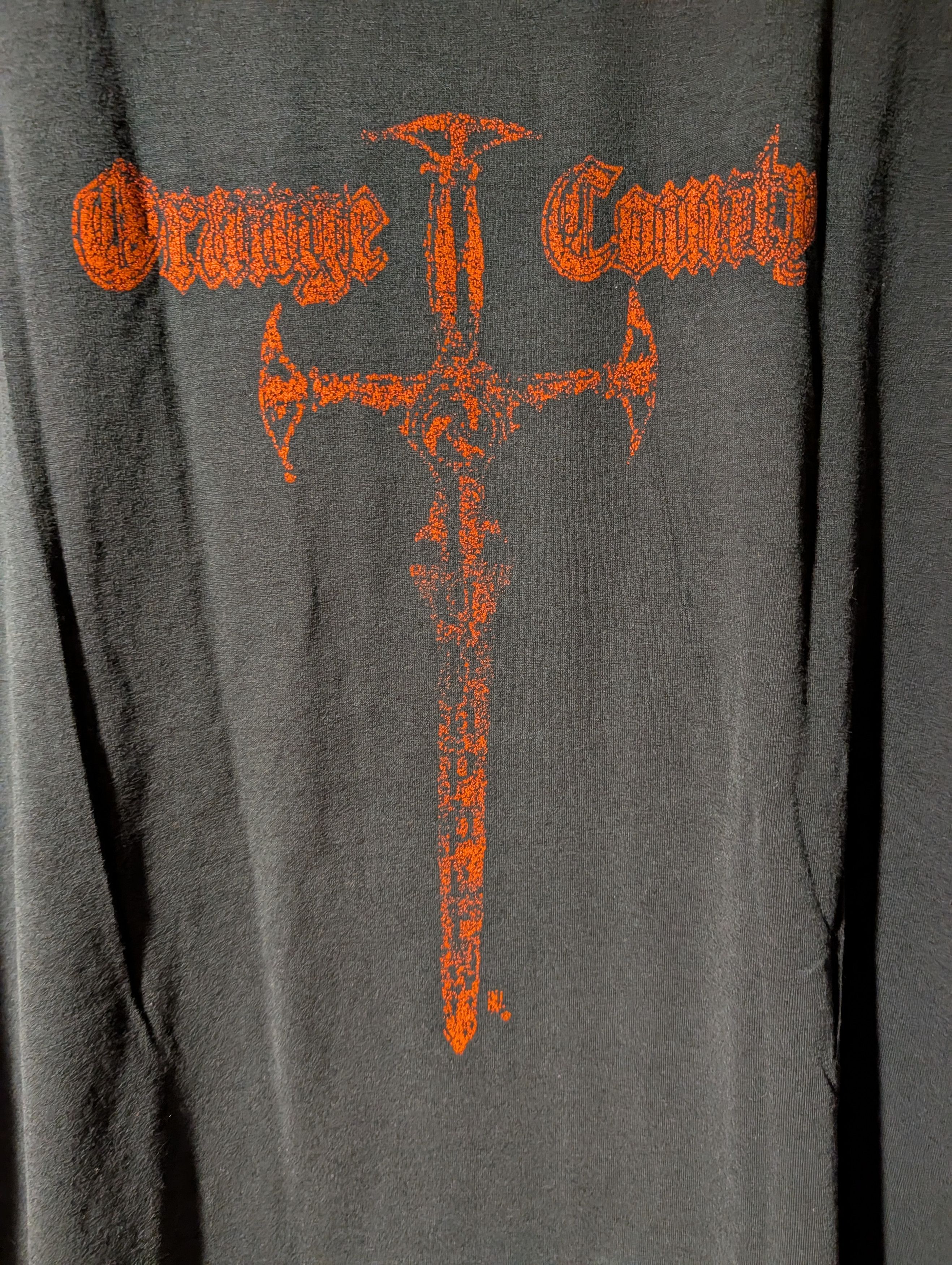 Harley Davidson Vintage Orange County Choppers New York Flames Sword T-shirt Size US XL / EU 56 / 4 - 2 Thumbnail