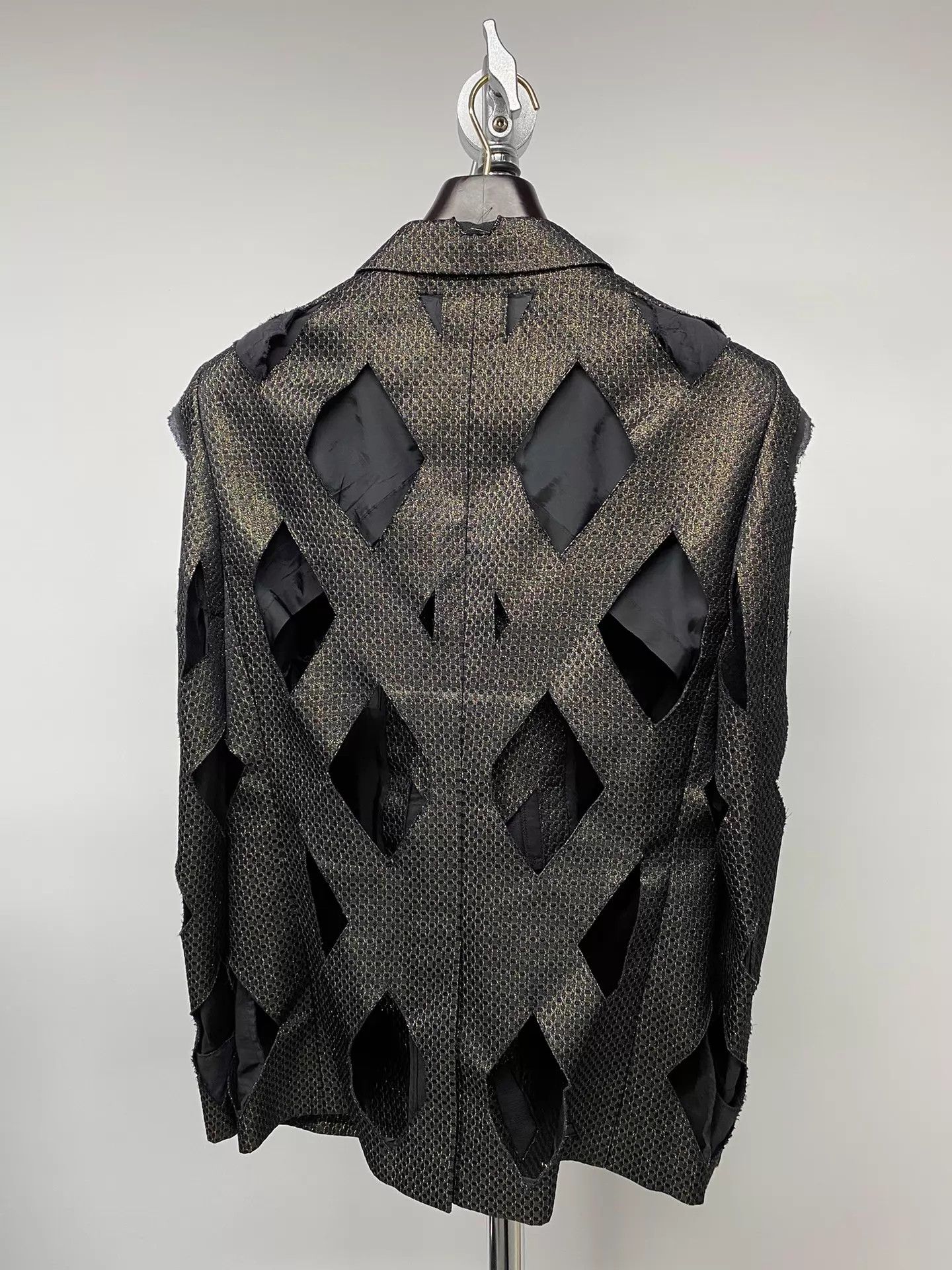 Comme des Garcons CDG Homme Plus Diamond Cutout Blazer Size US M / EU 48-50 / 2 - 4 Thumbnail