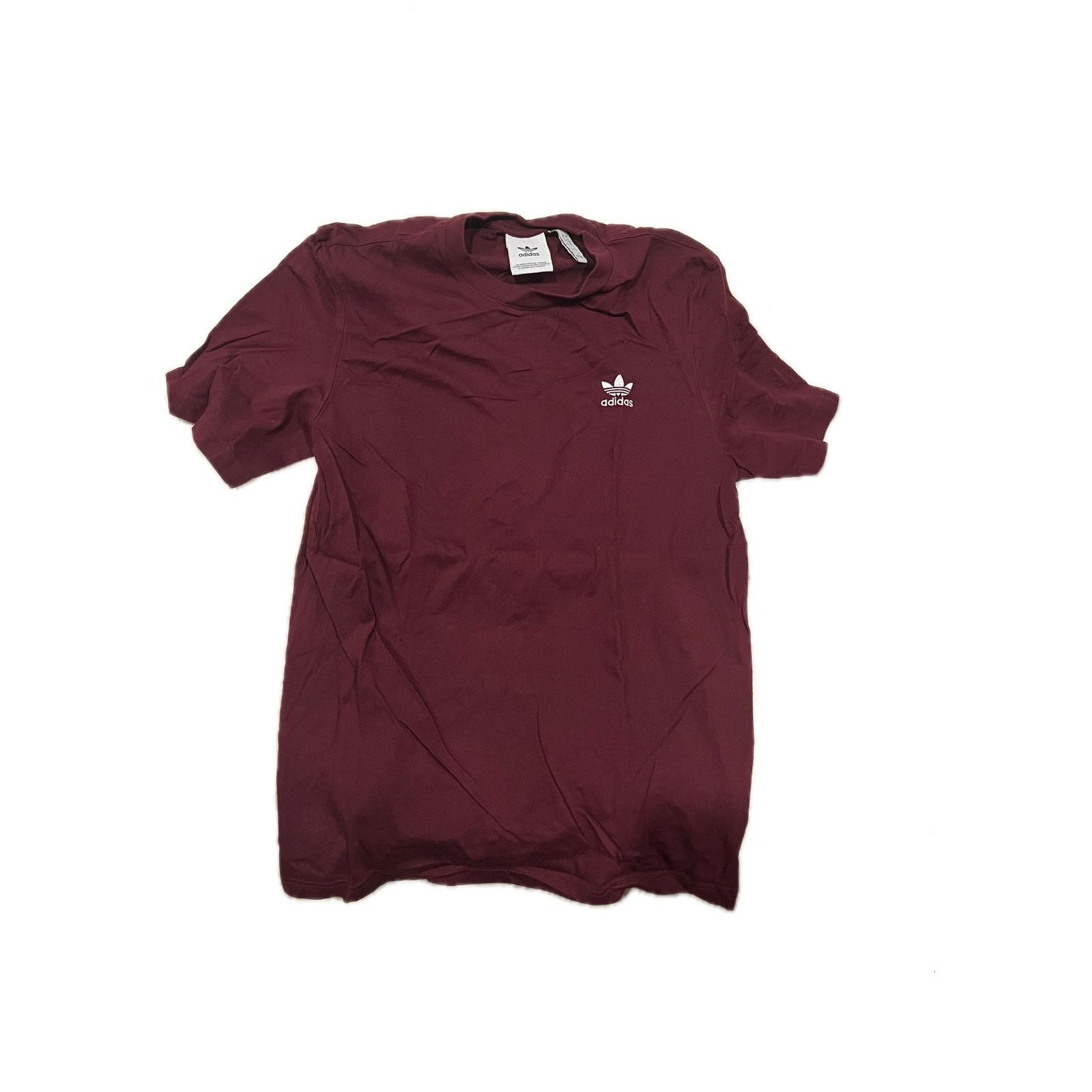 Adidas Adidas Burgundy Three Stripe T-Shirt Mens S Size US S / EU 44-46 / 1 - 1 Thumbnail