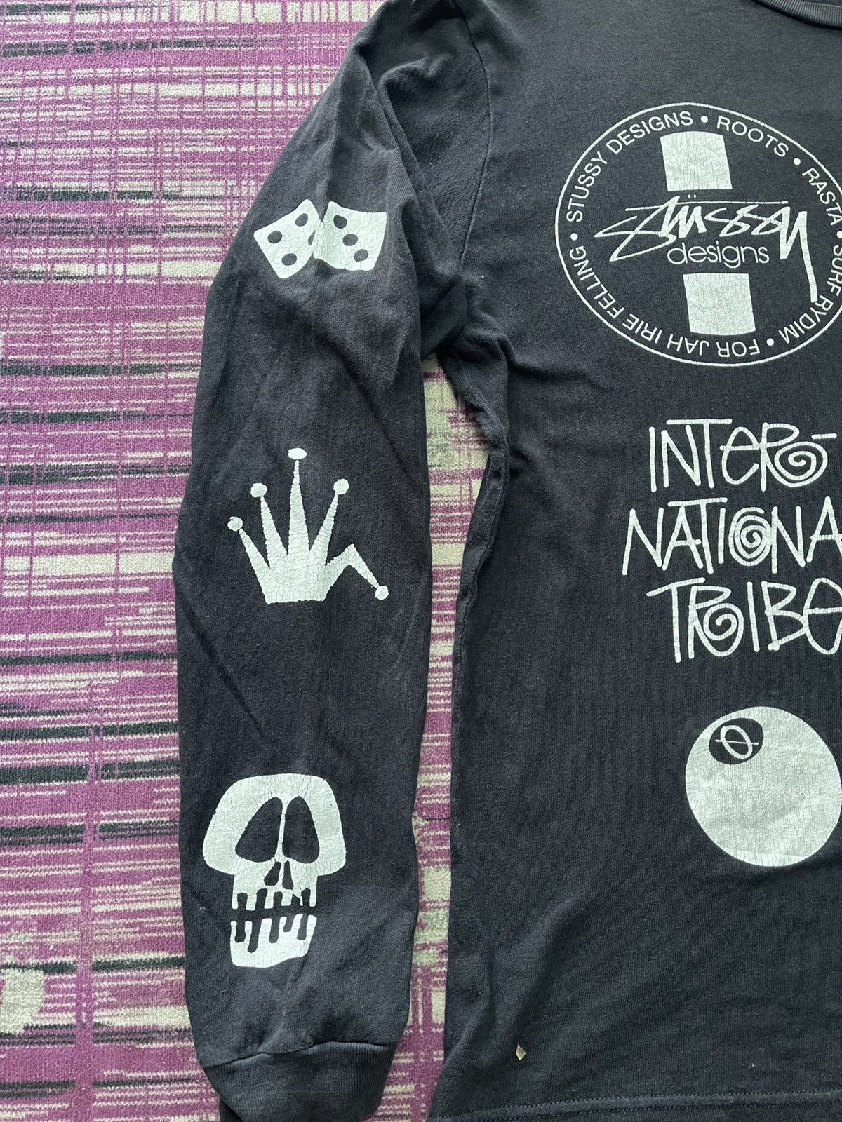 Stussy VINTAGE STUSSY RAT SKULL ALL LOGO LONG SLEEVE VERY RARE Size US M / EU 48-50 / 2 - 6 Thumbnail