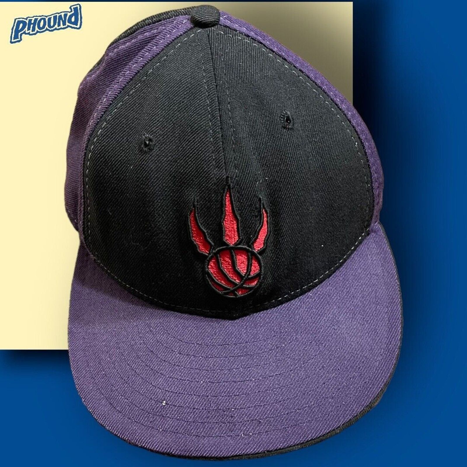 New Era Vtg New Era Toronto Raptors Hat Sz 7 Fitted Y2K Vince Size ONE SIZE - 1 Thumbnail